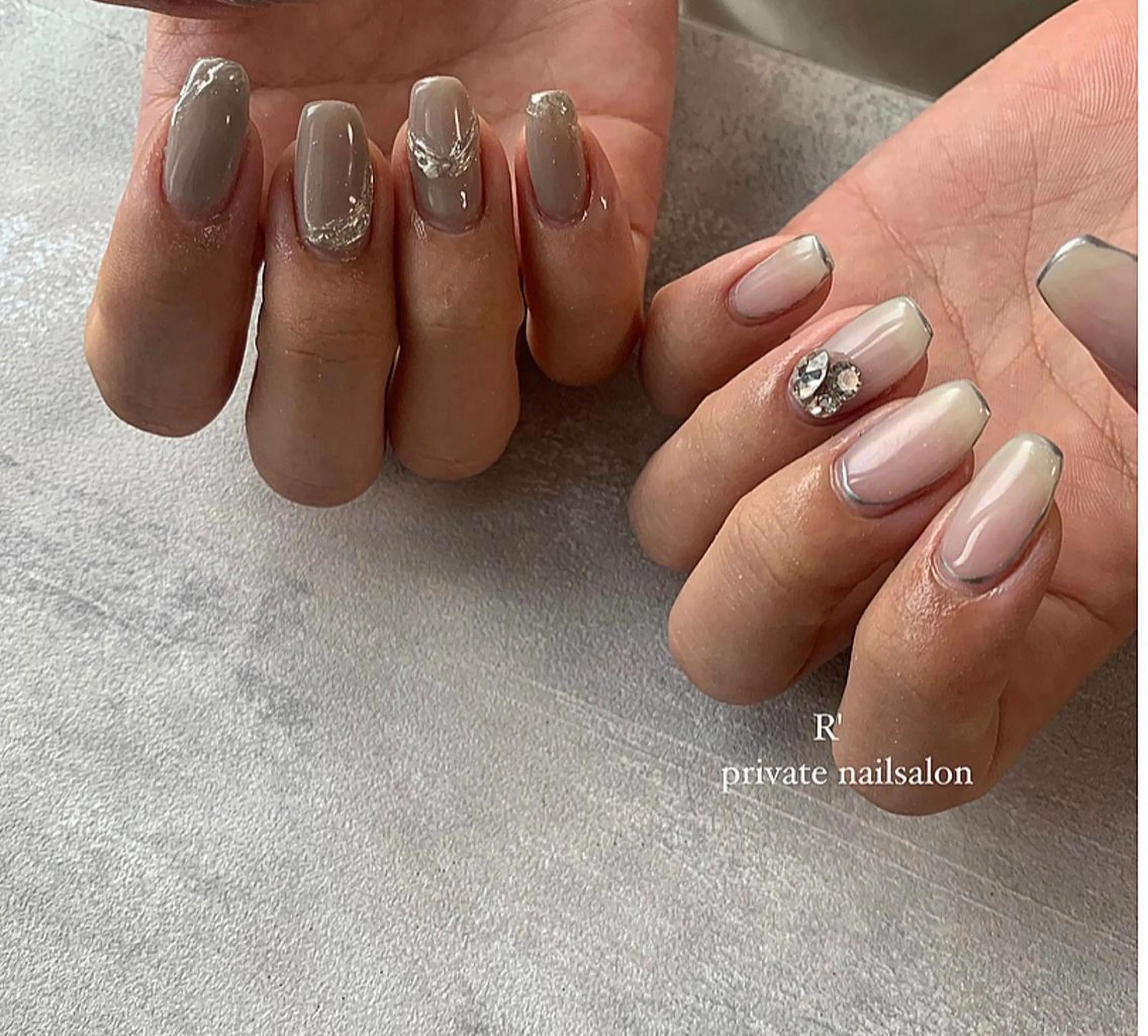 ネイル ニュアンスネイル Bersinar nail所属・Bersinar nail(rina)のネイルデザイン