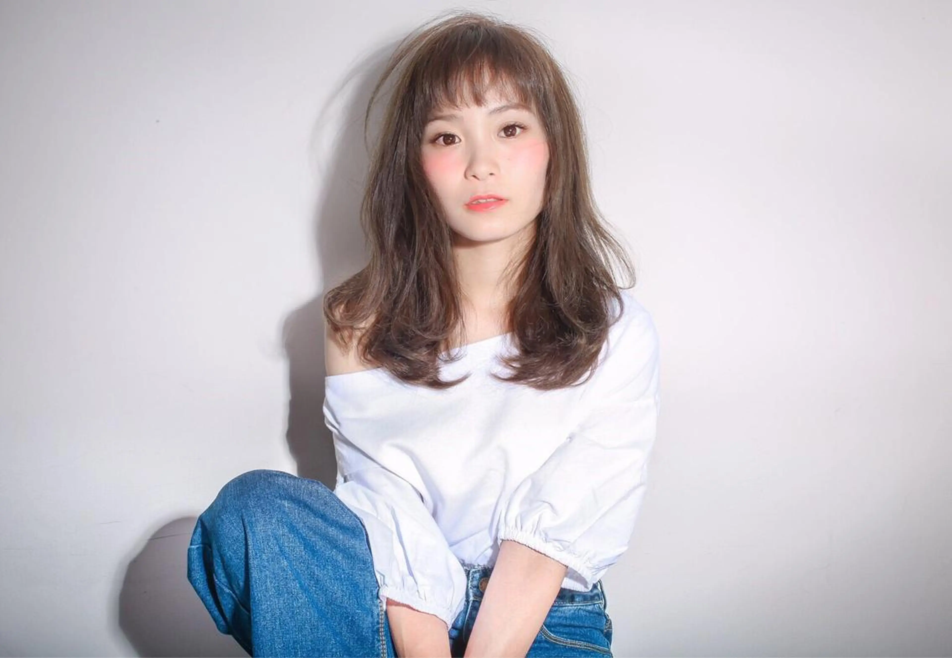 セミロング アッシュ reFREO所属・ダメージレスカラー 髪質改善reFREOのヘアスタイル
