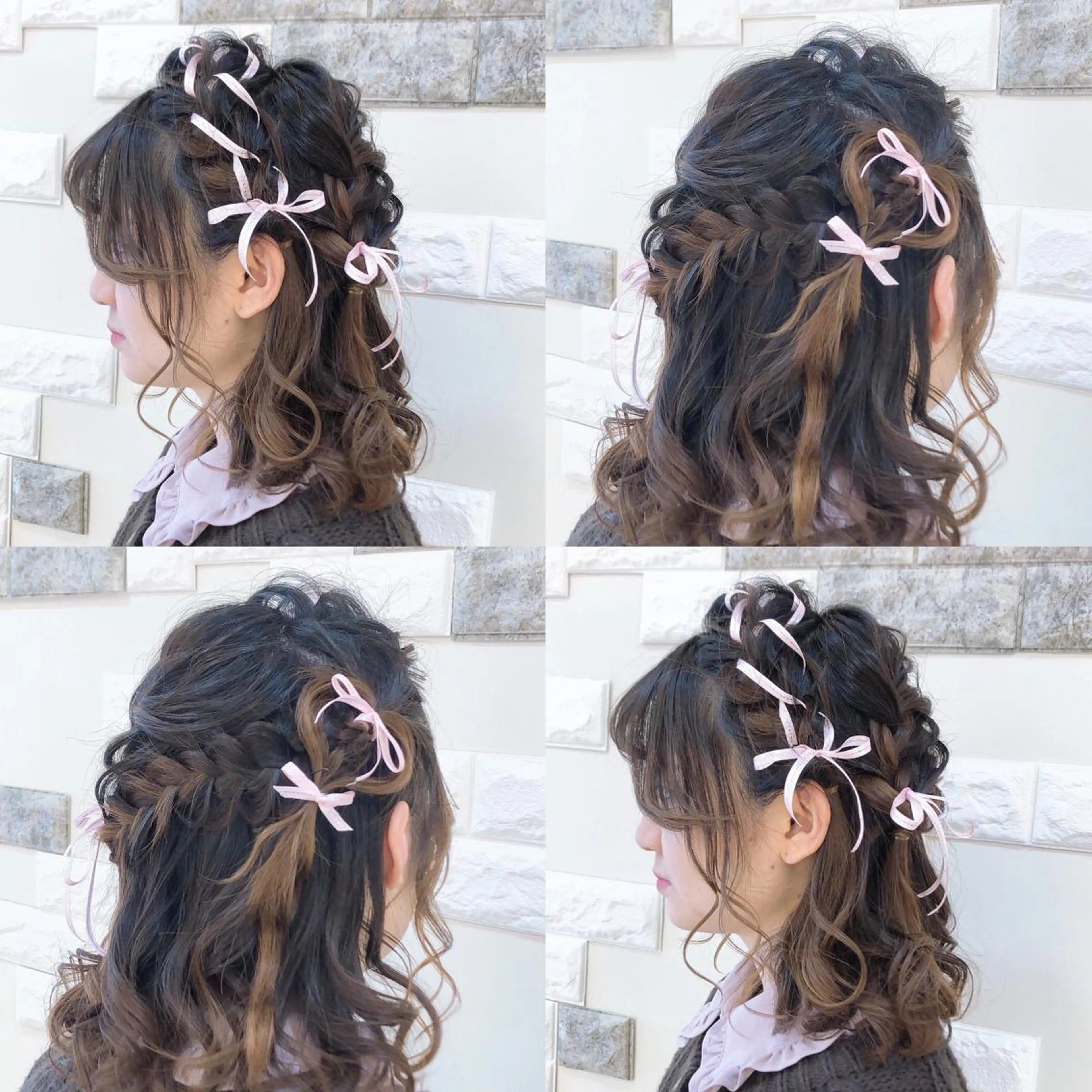 ヘアアレンジ 編みこみ カチューシャ ヘアセット これた🧸ヘアメ職人 ♡髪質改善♡カラーのヘアスタイル