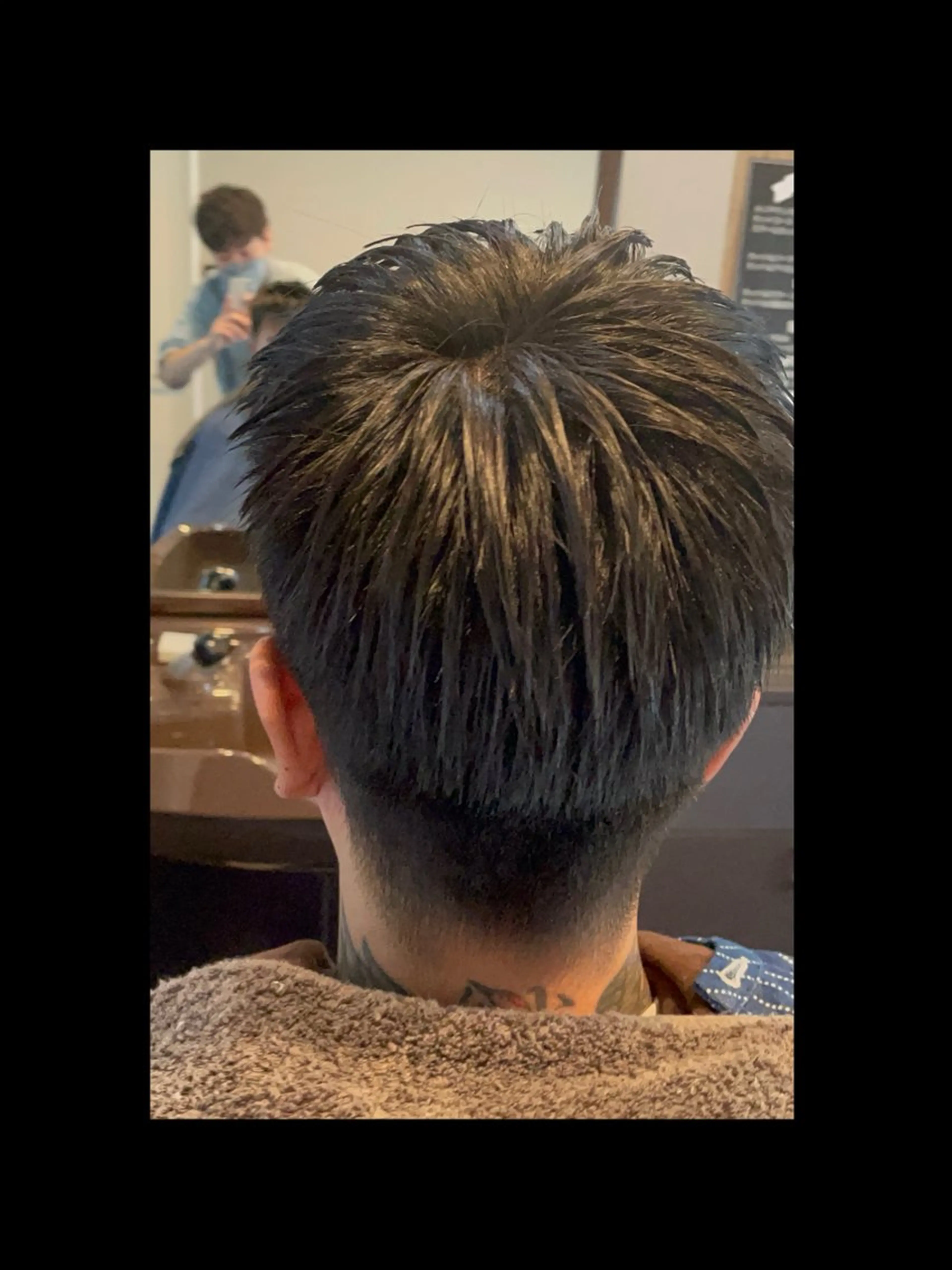 ショート 横浜フェードカット 田嶋勇祐のヘアスタイル