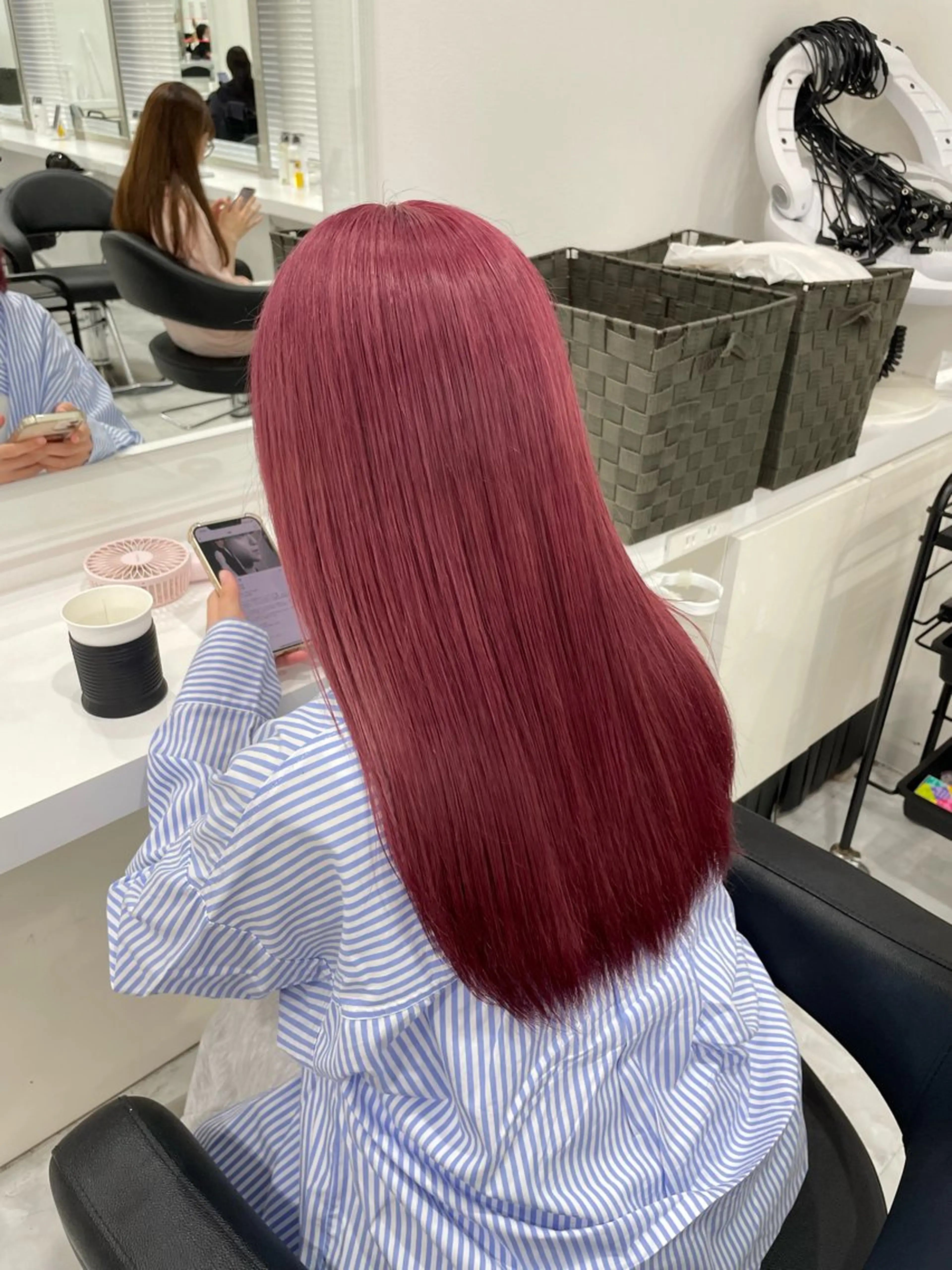 ロング ヘアカラー トリートメント お洒落暖色 🍒AOI🍒のヘアスタイル