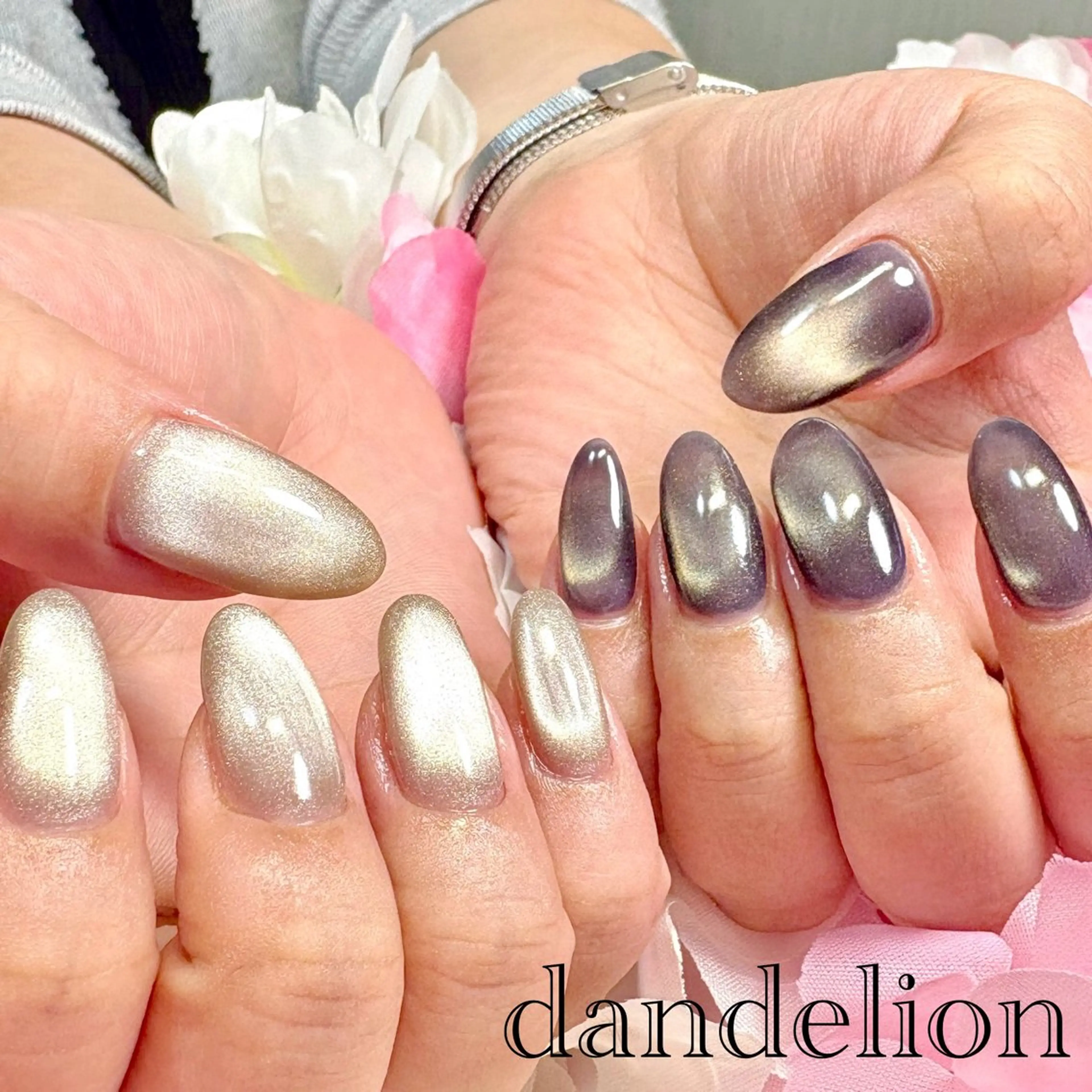 ネイル ハンドネイル ハンドケア dandelion ダンデライオンのネイルデザイン