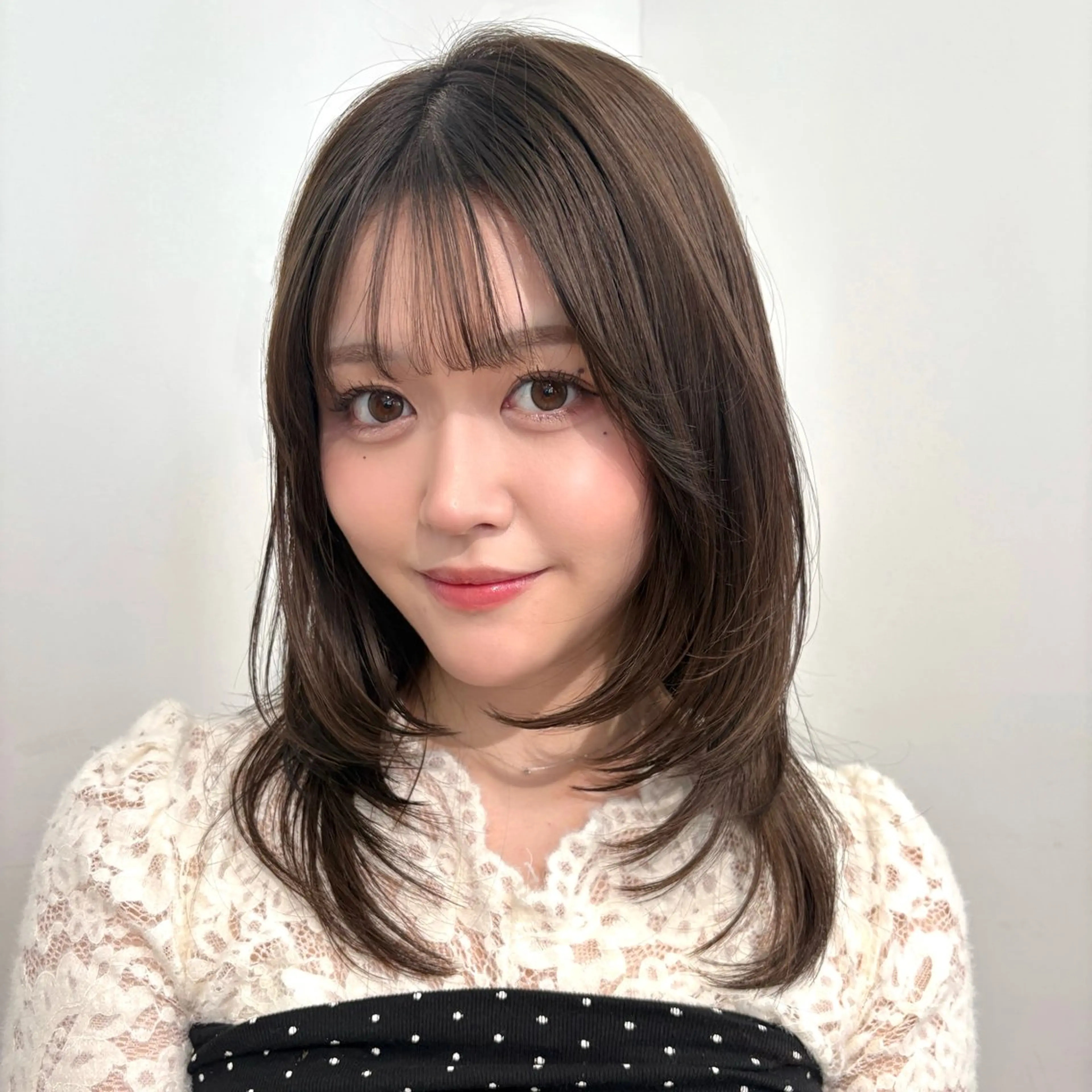 ミディアム 縮毛矯正 横浜/美髪矯正 艶カラー/さくらのヘアスタイル