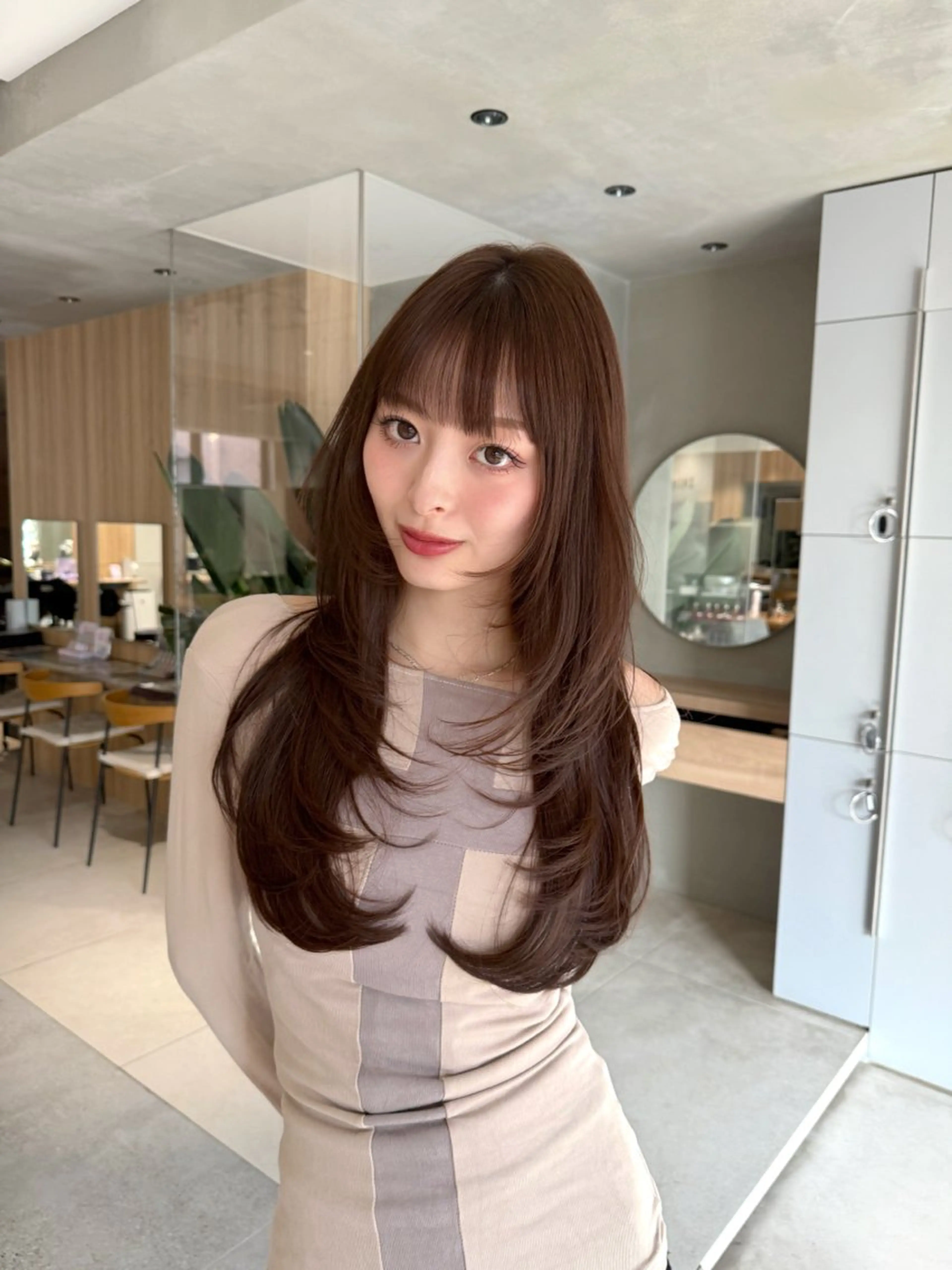 【スタンダードメニュー❤︎】カット+透明感カラー+トリートメント!の写真