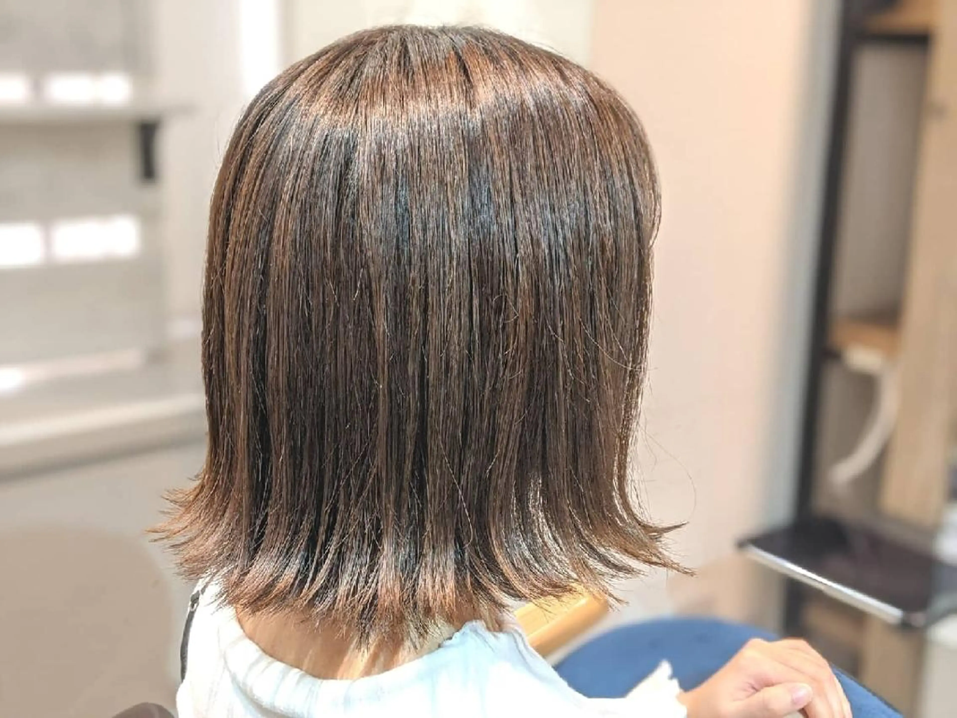 ショート カラー グレージュ カーキグレージュ オーガニックカラー ボブ 韓国風ヘア 🌷お任せOK🌷✨ N°ilducaえりのヘアスタイル
