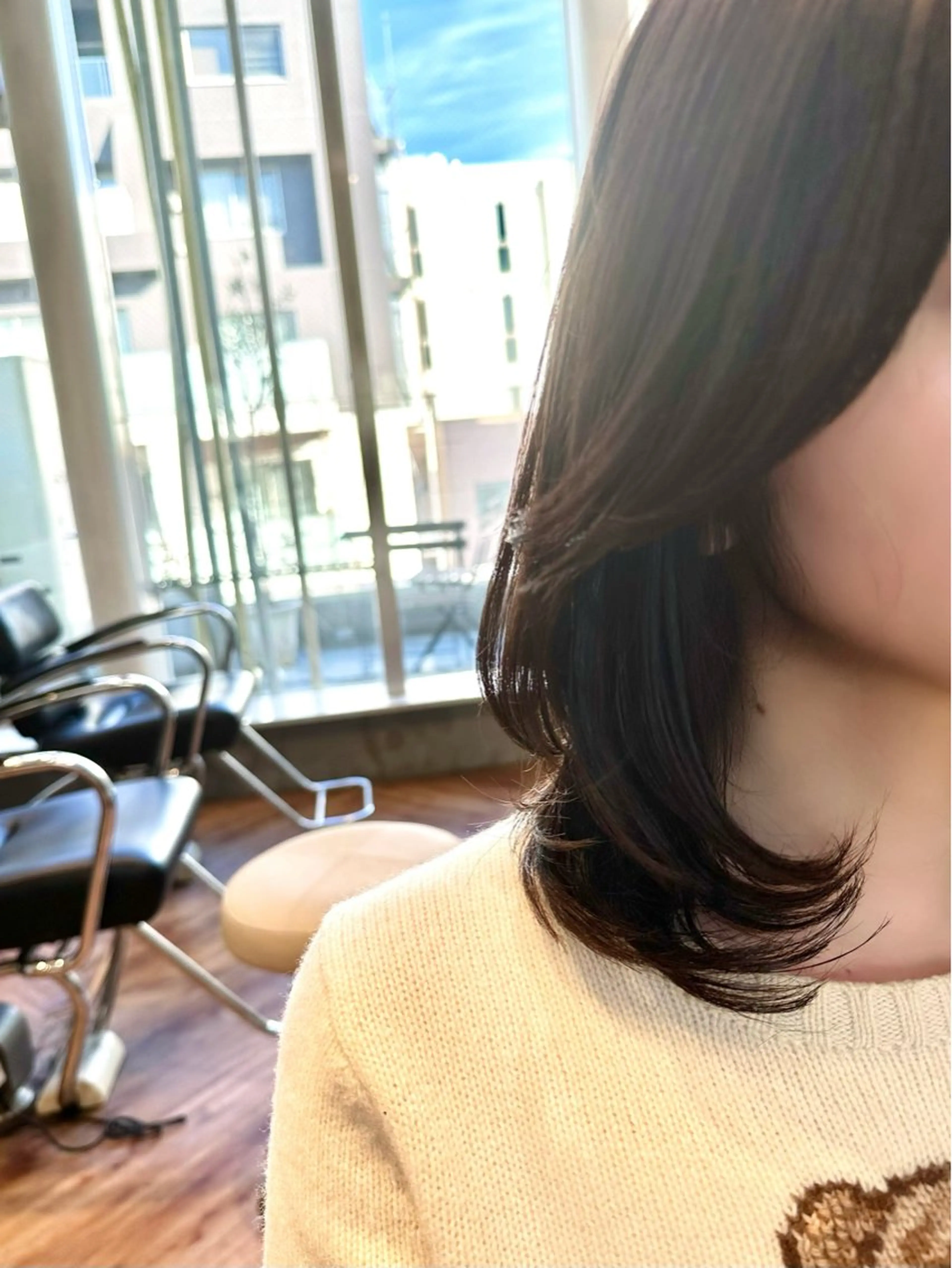 ミディアム 韓国風ヘア レイヤーカット tuuli所属・石井 永遠のヘアスタイル