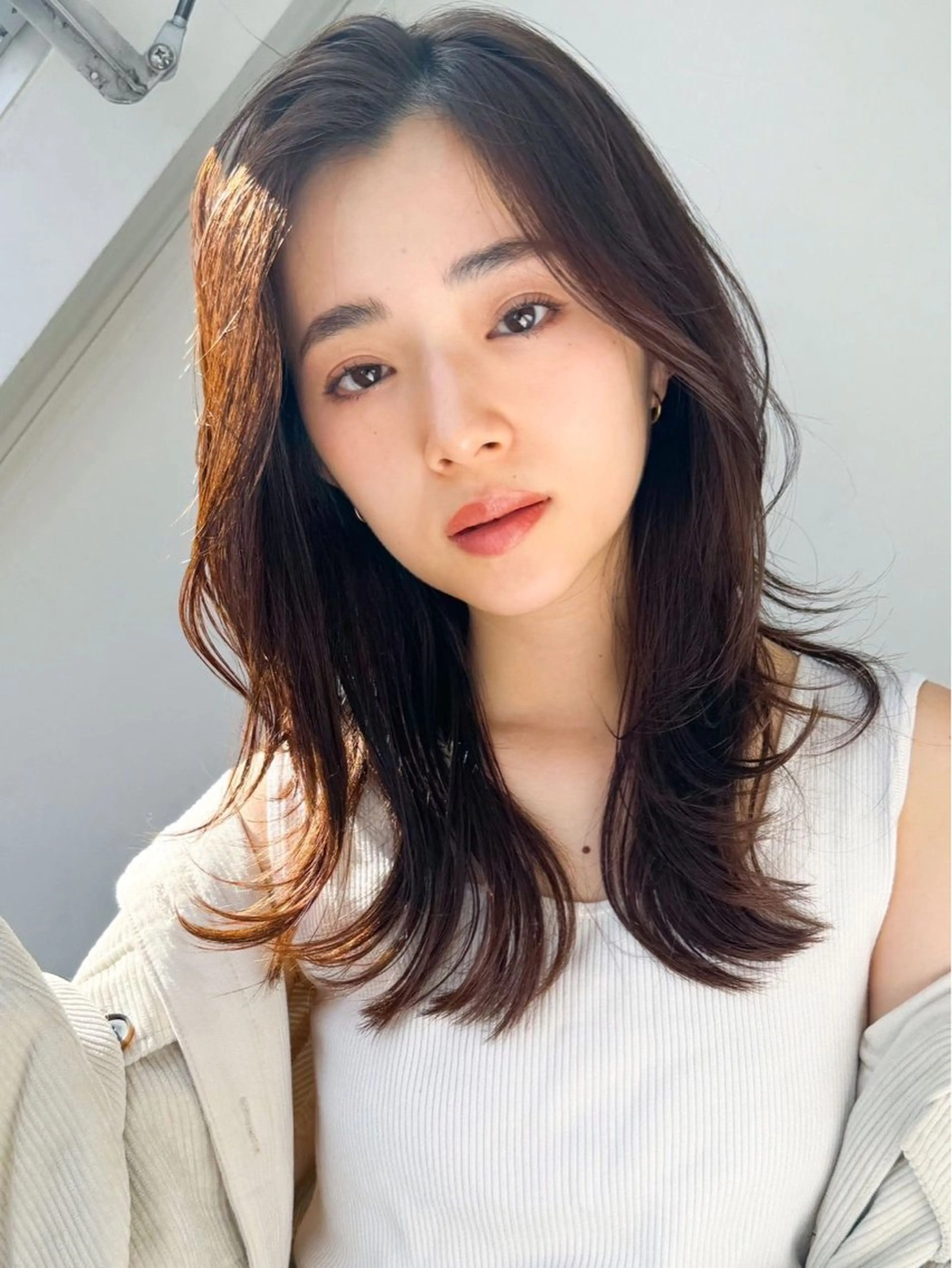 ロング カラー カット ヘアカラー トリートメント 艶カラー/縮毛矯正/ 鴨川育弥のヘアスタイル