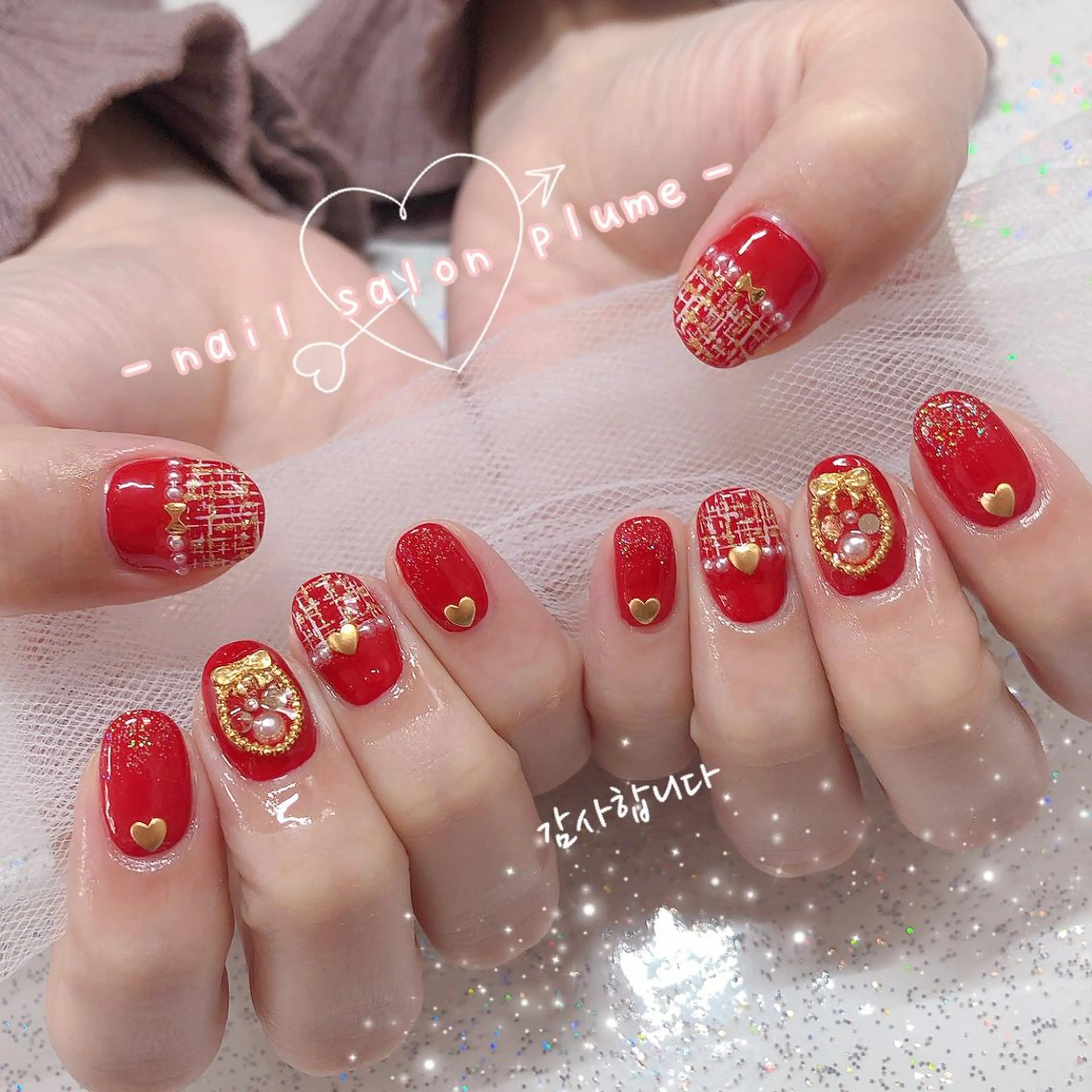 ネイル ハンドネイル plume nail ☆韓国ネイルのネイルデザイン