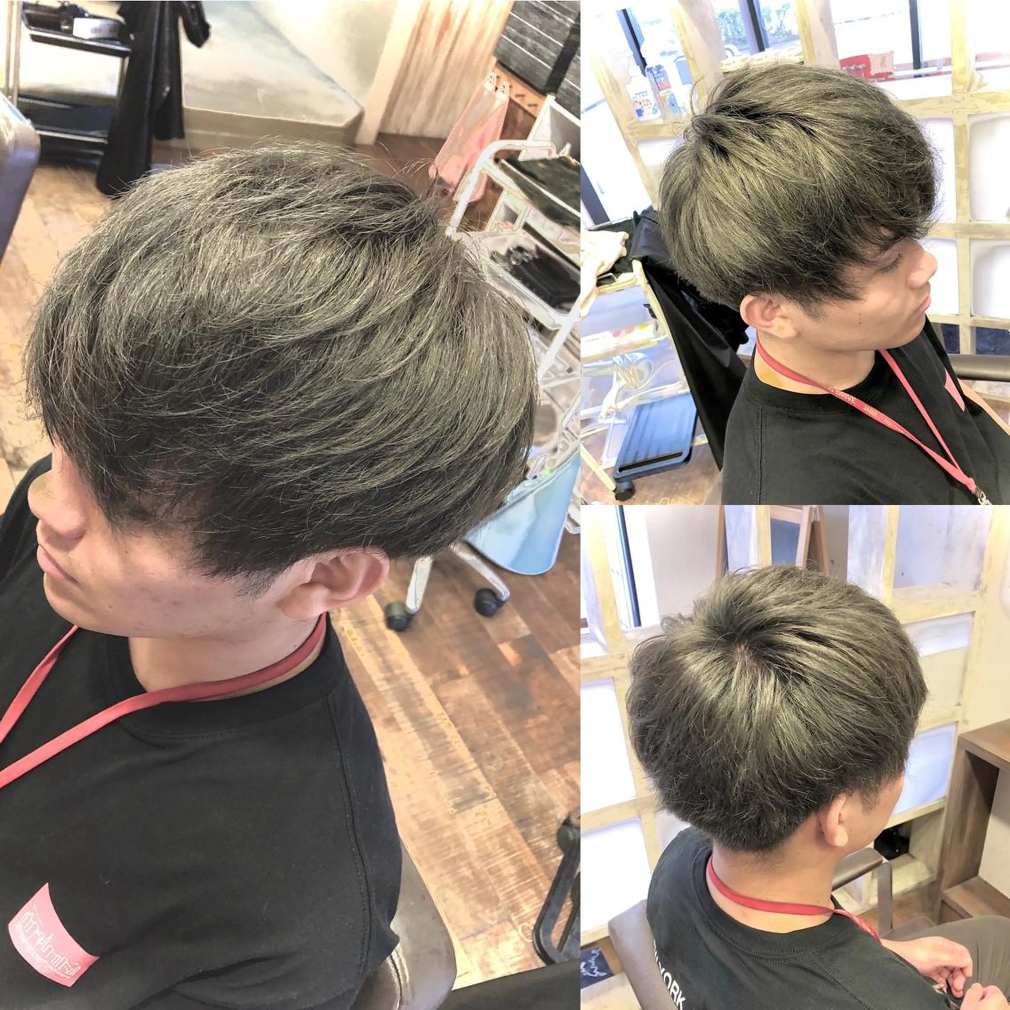 ショート カラー メンズ アッシュ ✨最強美容師✨ 💙にっしー西村💙のヘアスタイル