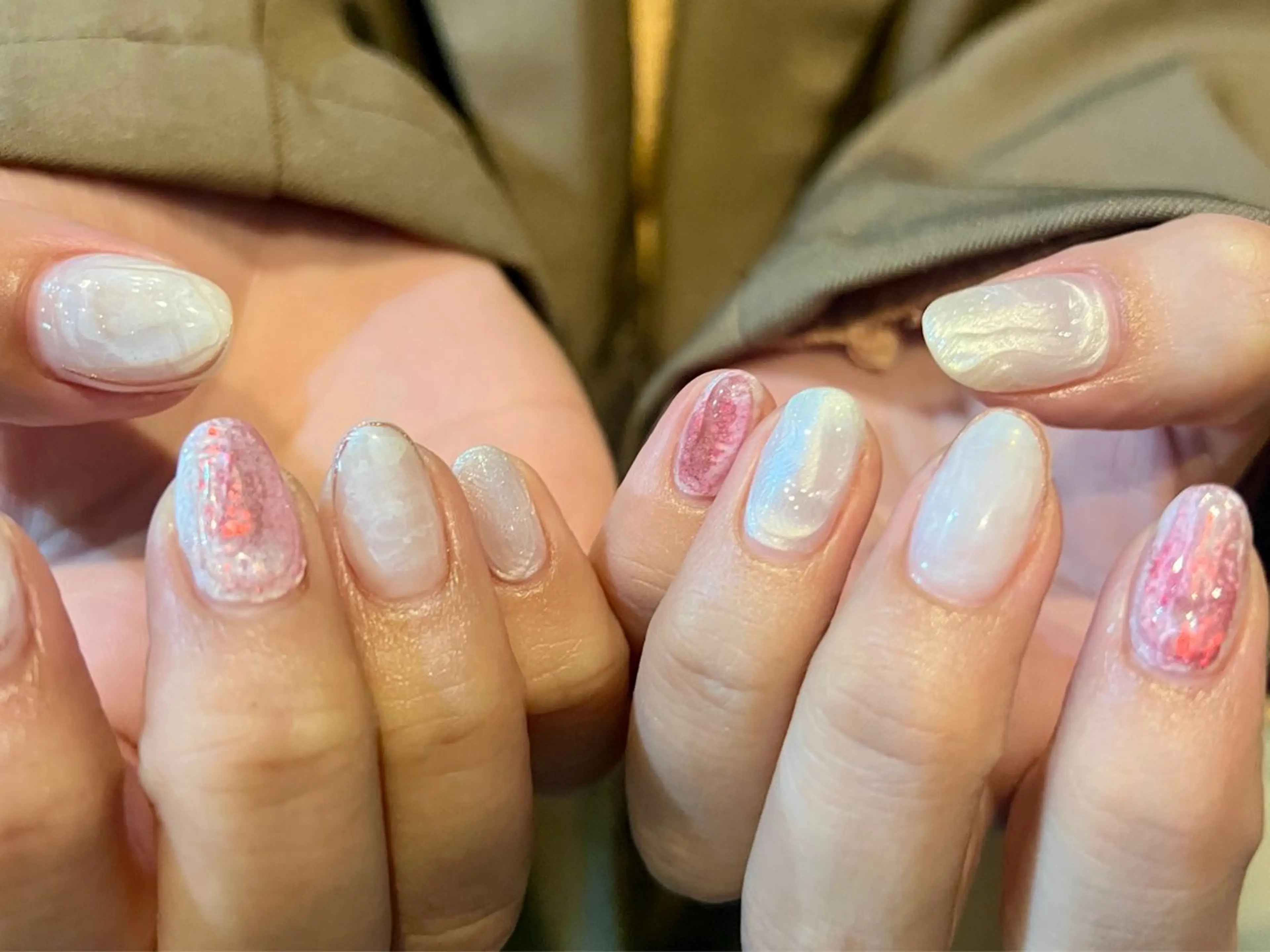 ネイル ニュアンスネイル ハンドネイル 個性派ニュアンス nuts nail所属・【池袋】nuts nail　なつみのネイルデザイン