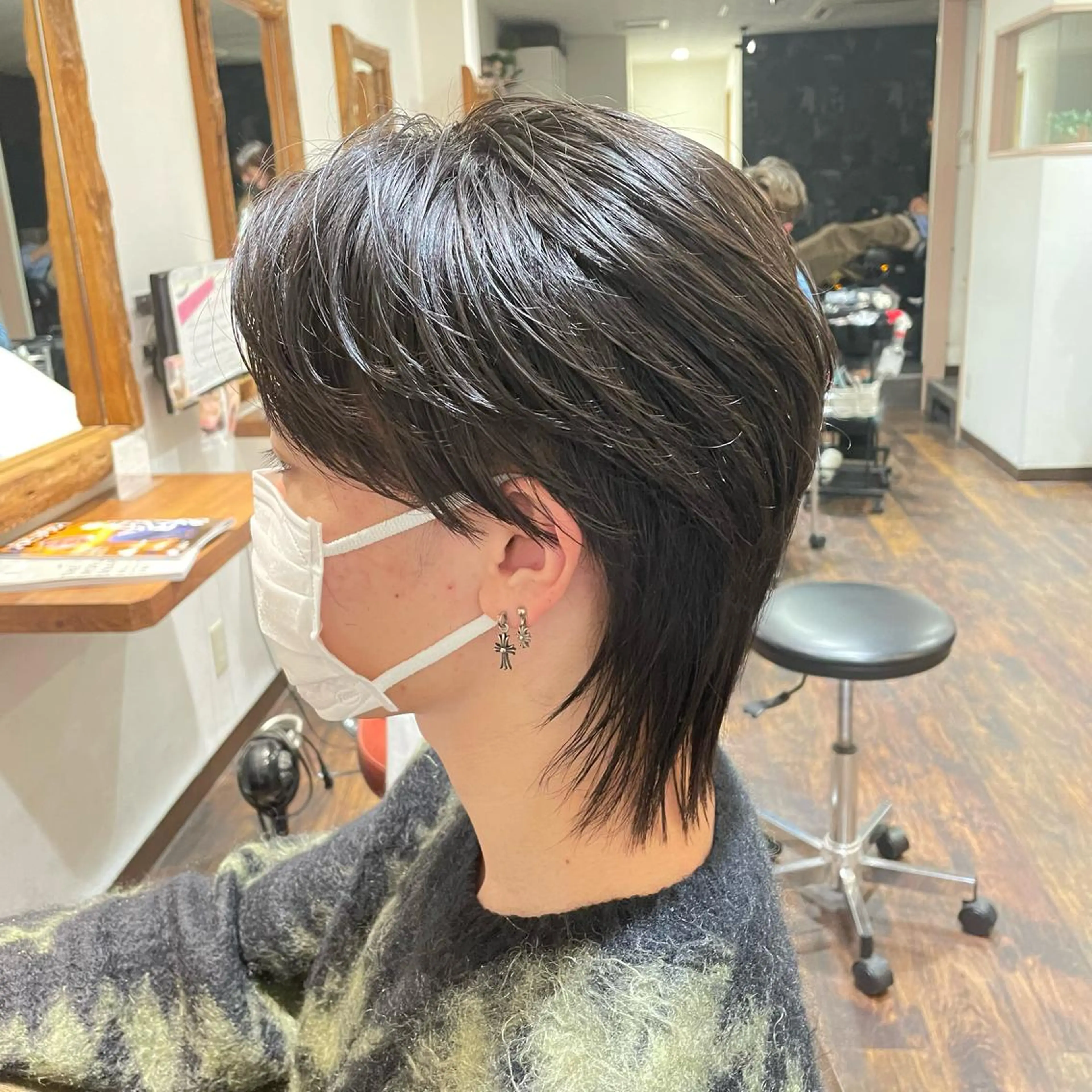 ショート メンズ メンズウルフカット ウルフカット カット Wataru 外国人風カラー💎のヘアスタイル