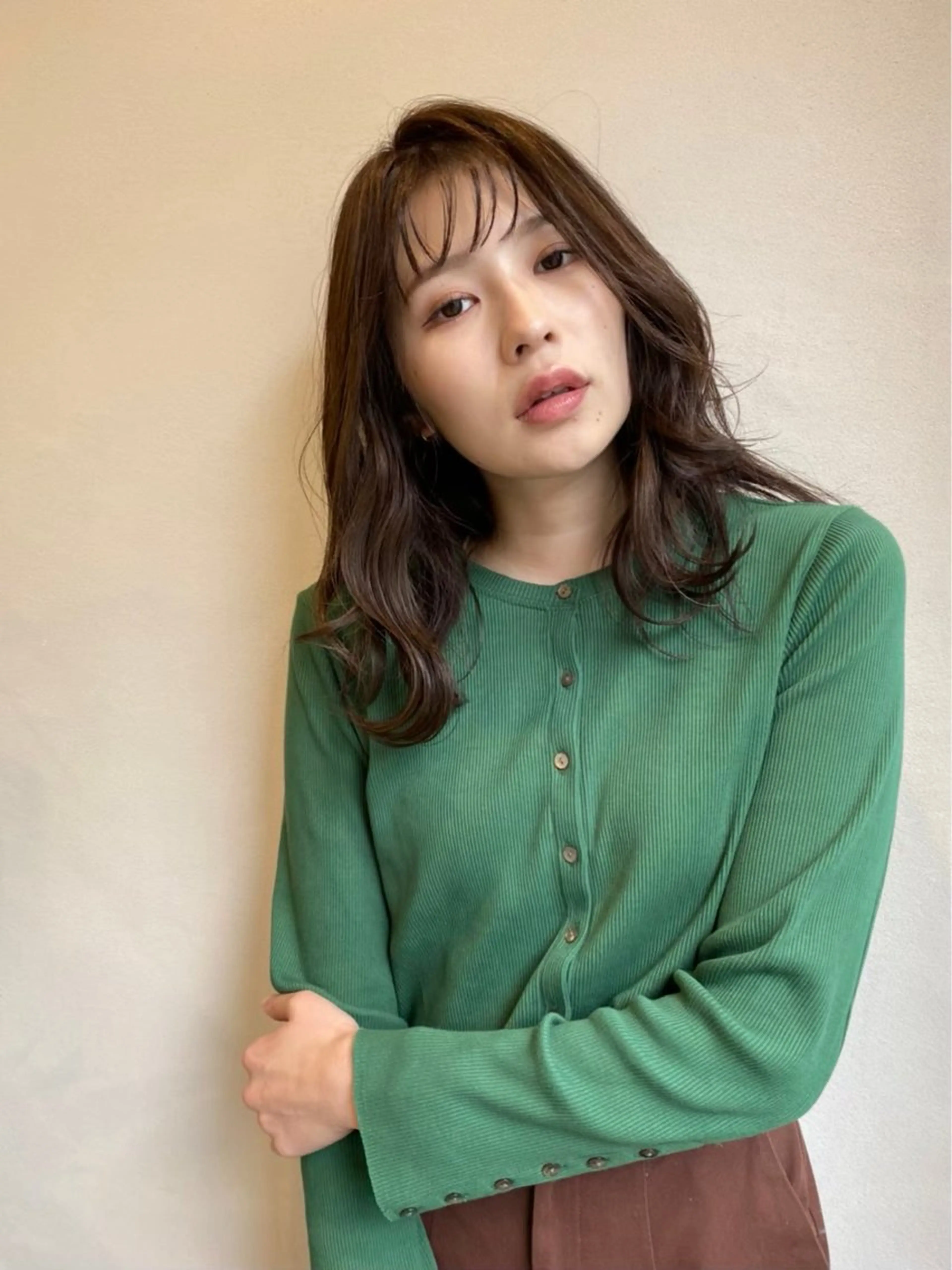 セミロング カラー ヘアアレンジ APHRODITE GINZA御茶ノ水神保町所属・たむら みなみのヘアスタイル