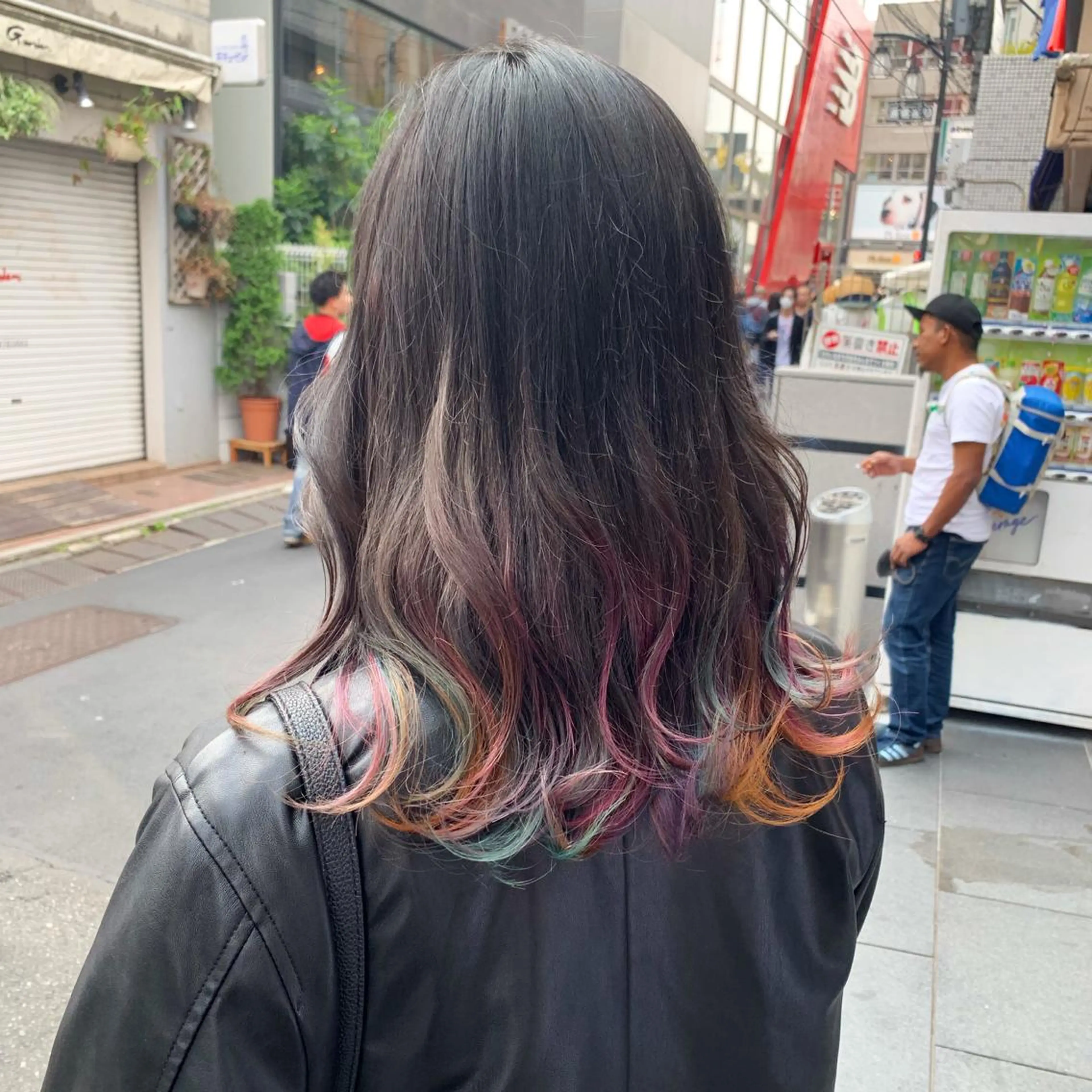 ミディアム カラー ピンクベージュ/新潟 万代/高橋桃葉🍑のヘアスタイル