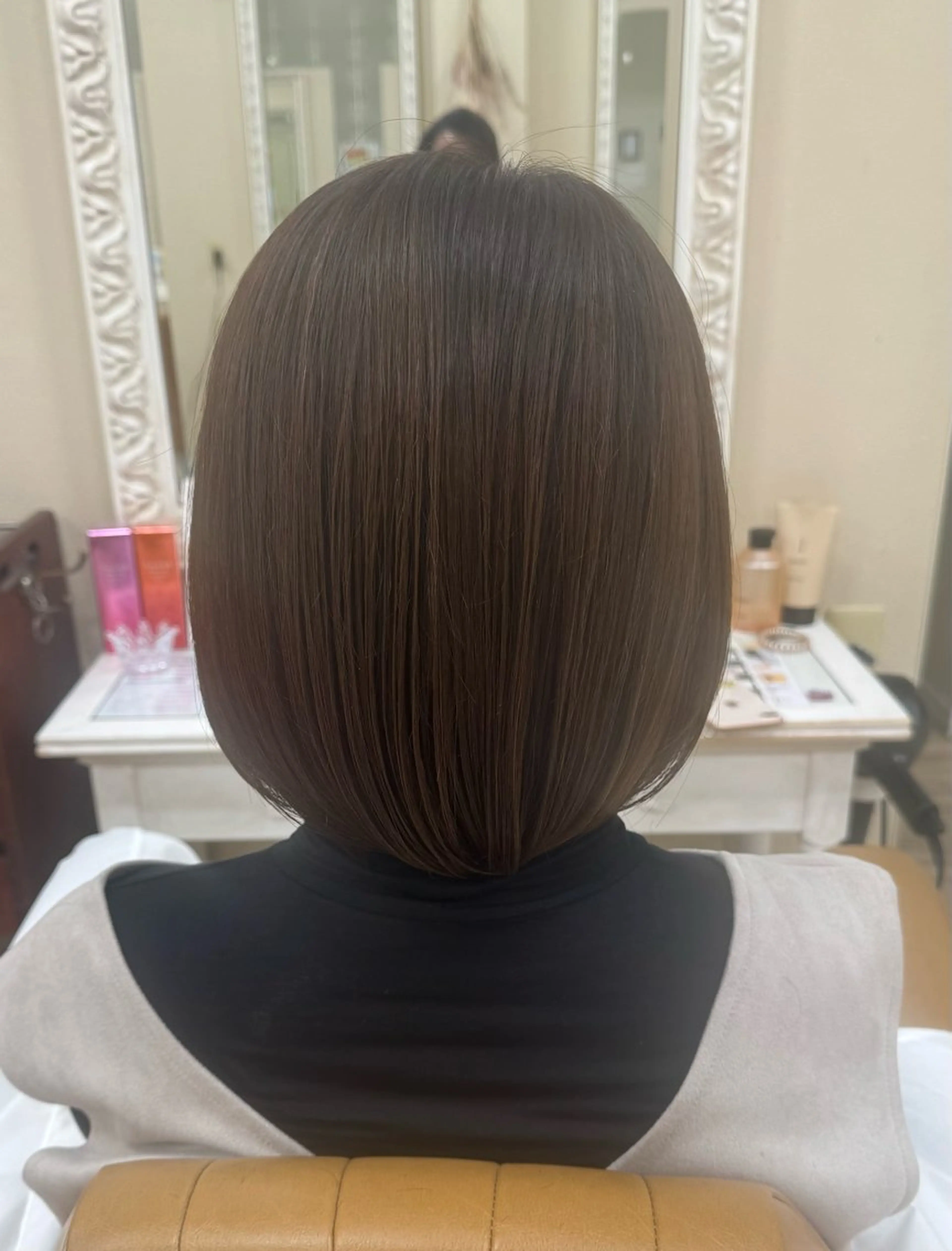 ショート カラー 黒髪 ボブ レイヤーカット 森 祥吾のヘアスタイル