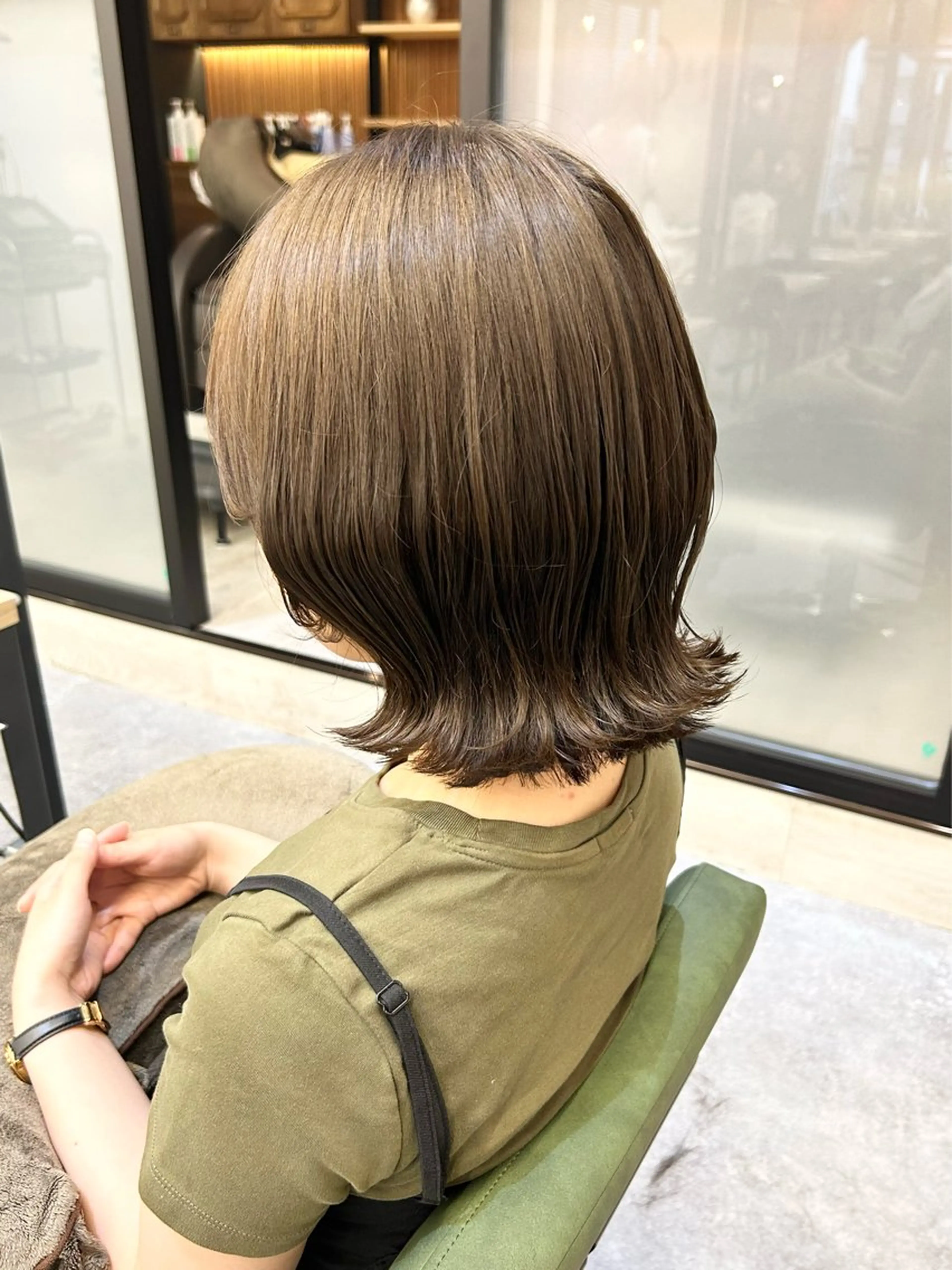 ミディアム ヘアカラー 🌿艶髪透明感 佐藤遥🌿のヘアスタイル