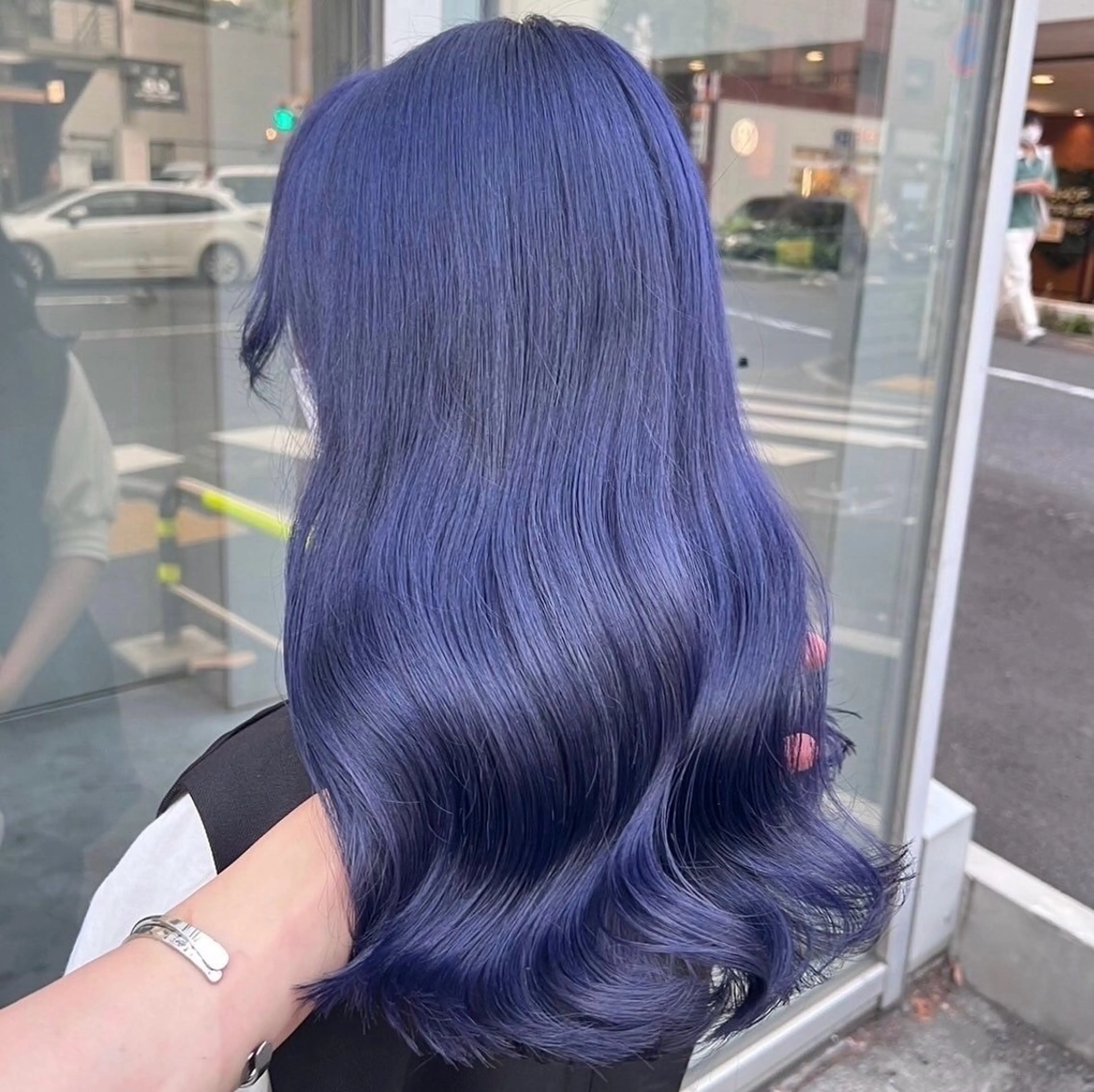 ロング カラー 韓国っぽ♡寒色/暗髪 🫧MOEKA🦋のヘアスタイル