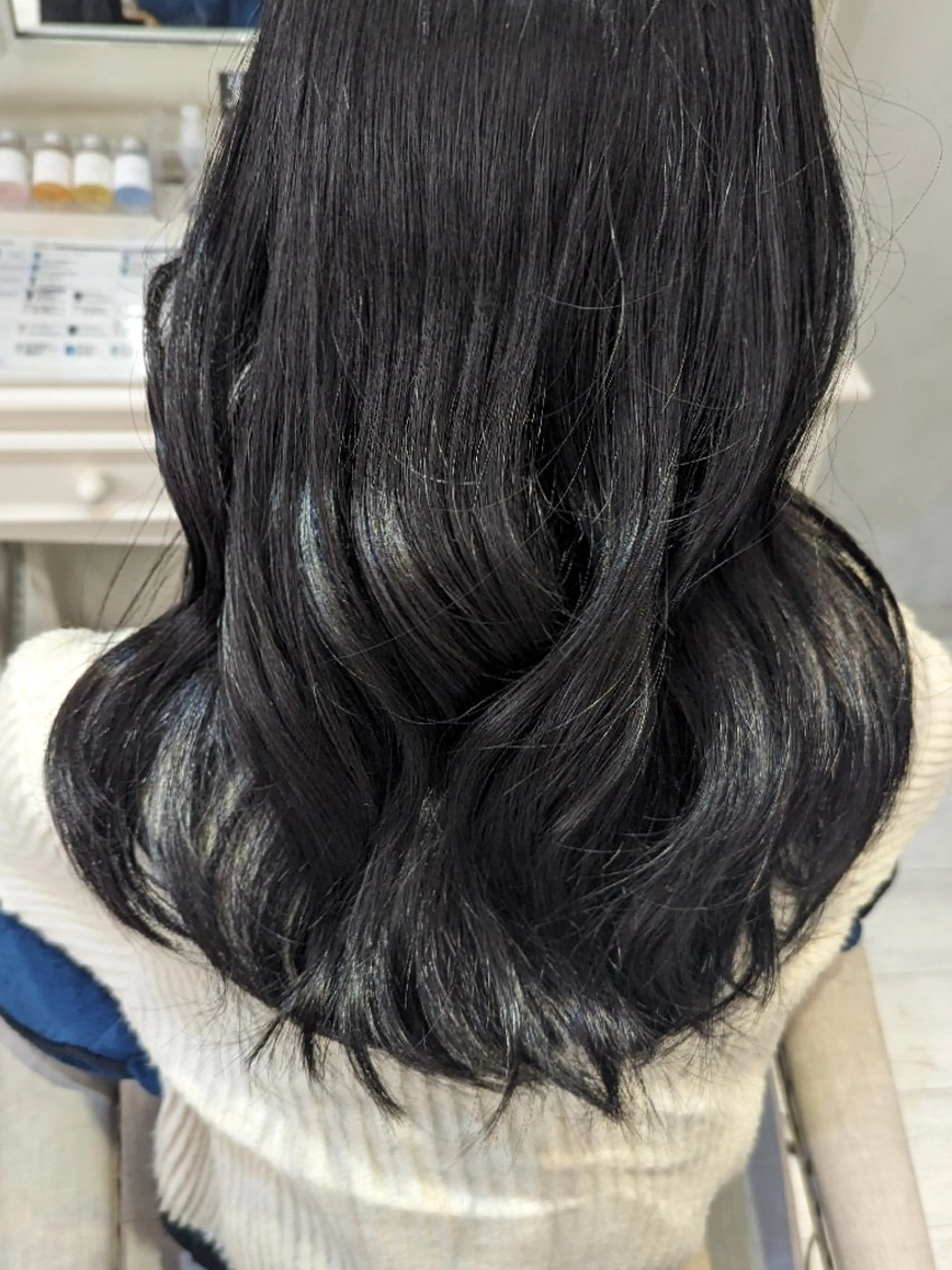 セミロング くびれヘア トリートメント 🩶MIYU🩶 うるつやカラー୨୧のヘアスタイル