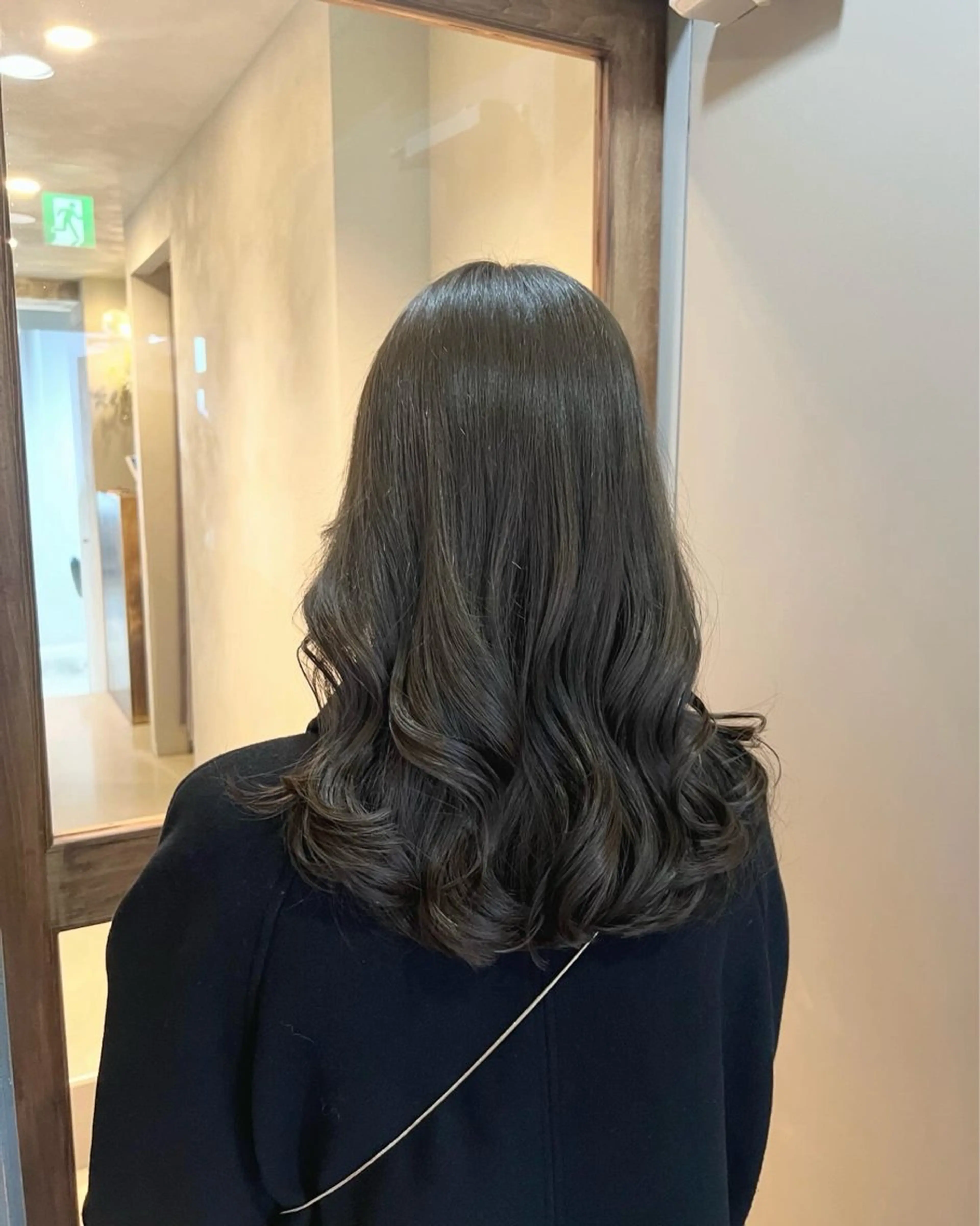 セミロング カラー akane/ボブ /オリーブ/ブラウンのヘアスタイル