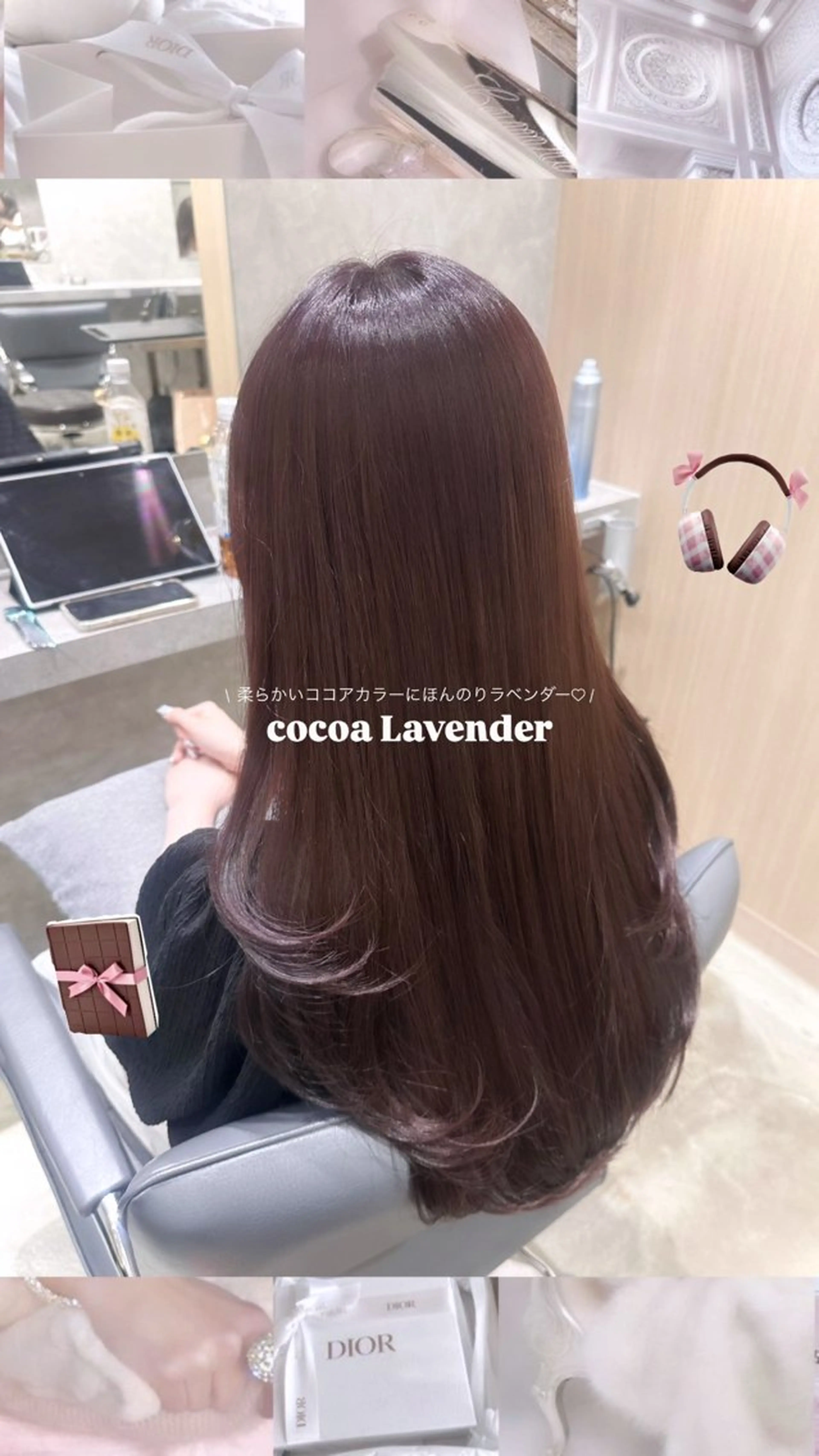 カラー ブリーチ 縮毛矯正 ヘアカラー トリートメント 新宿🎀 Rea♡モデル募集のヘアスタイル