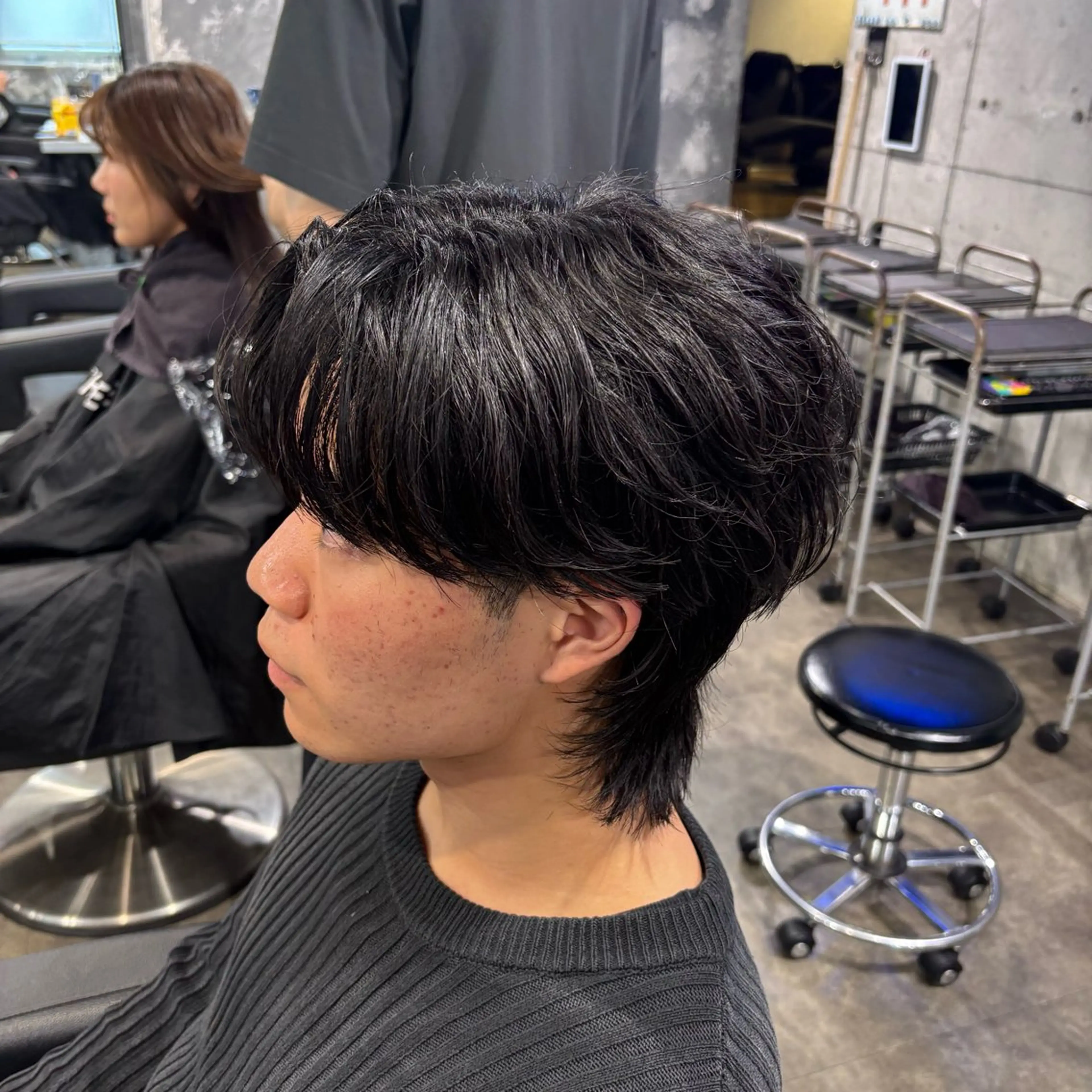 メンズ カット パーマ フェザーパーマ職人 🪽yutoのヘアスタイル