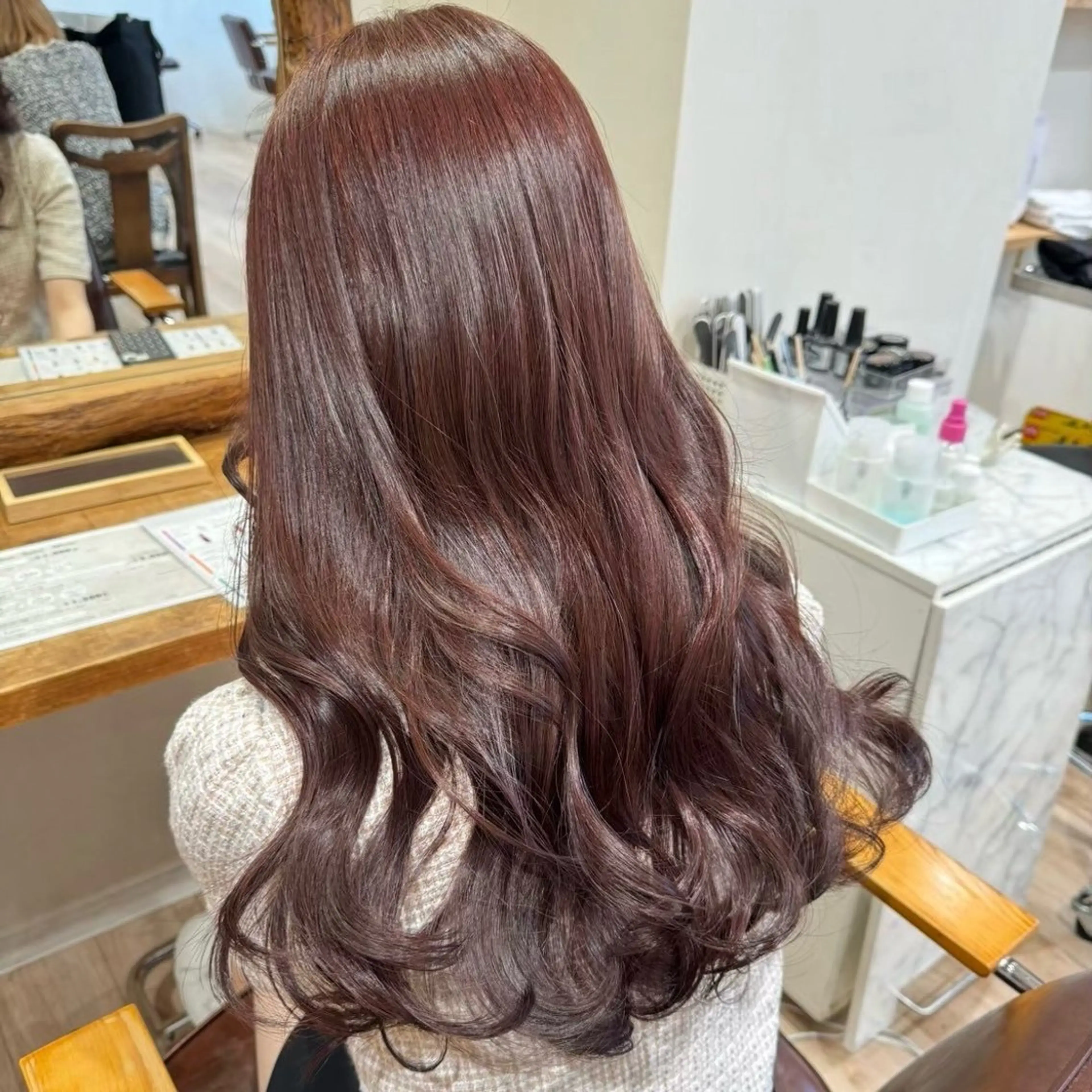 ロング カラー ヘアカラー トリートメント 【nail /暖色 カラー】ナナコ🎀のヘアスタイル