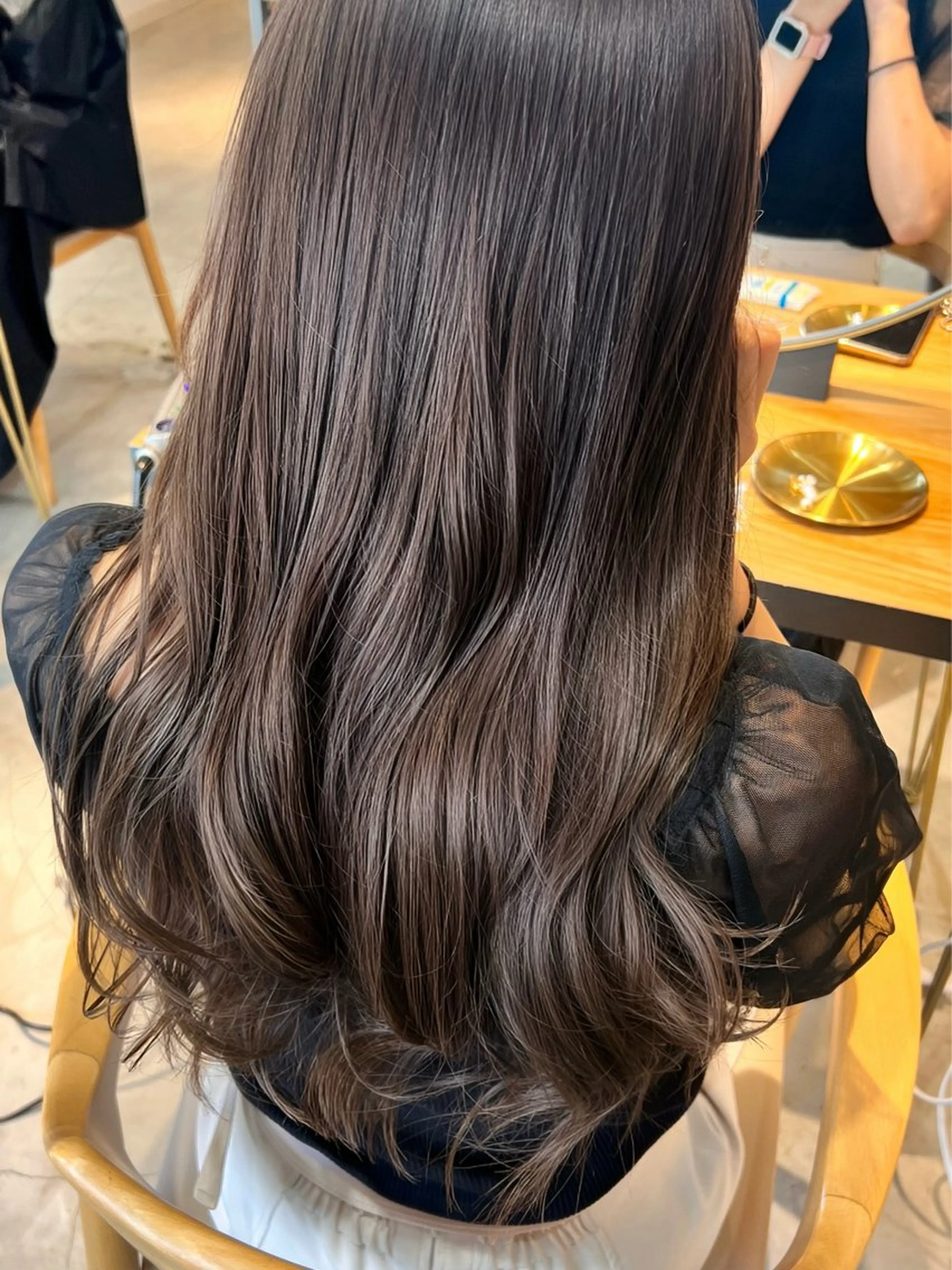 セミロング アッシュ アッシュグレー アッシュグレージュ 似合わせカット ヘアカラー 髪質改善/透明感カラ ー🫧mizukiのヘアスタイル