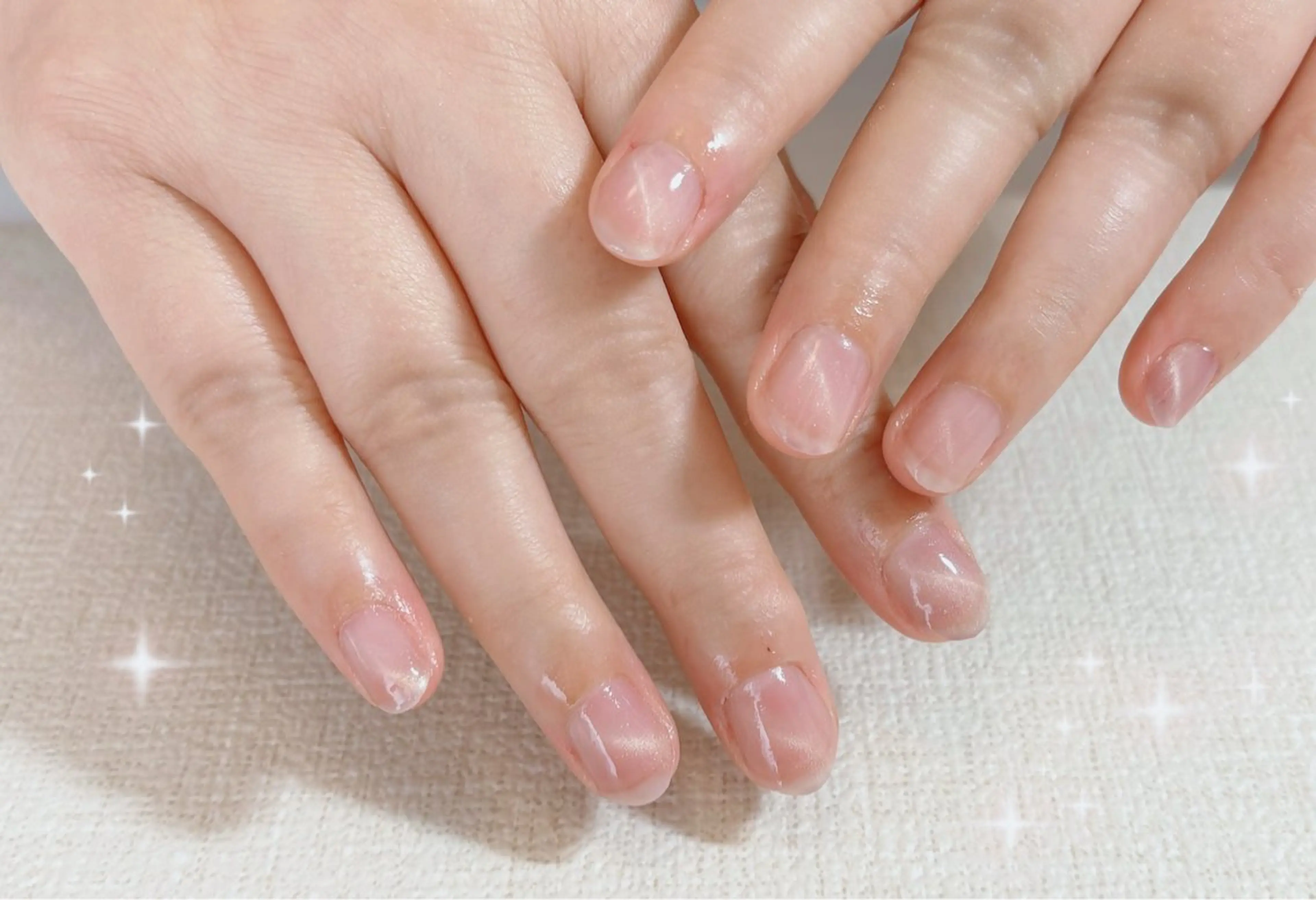 ネイル ピンク ハンドネイル non nail ⭐︎のネイルデザイン
