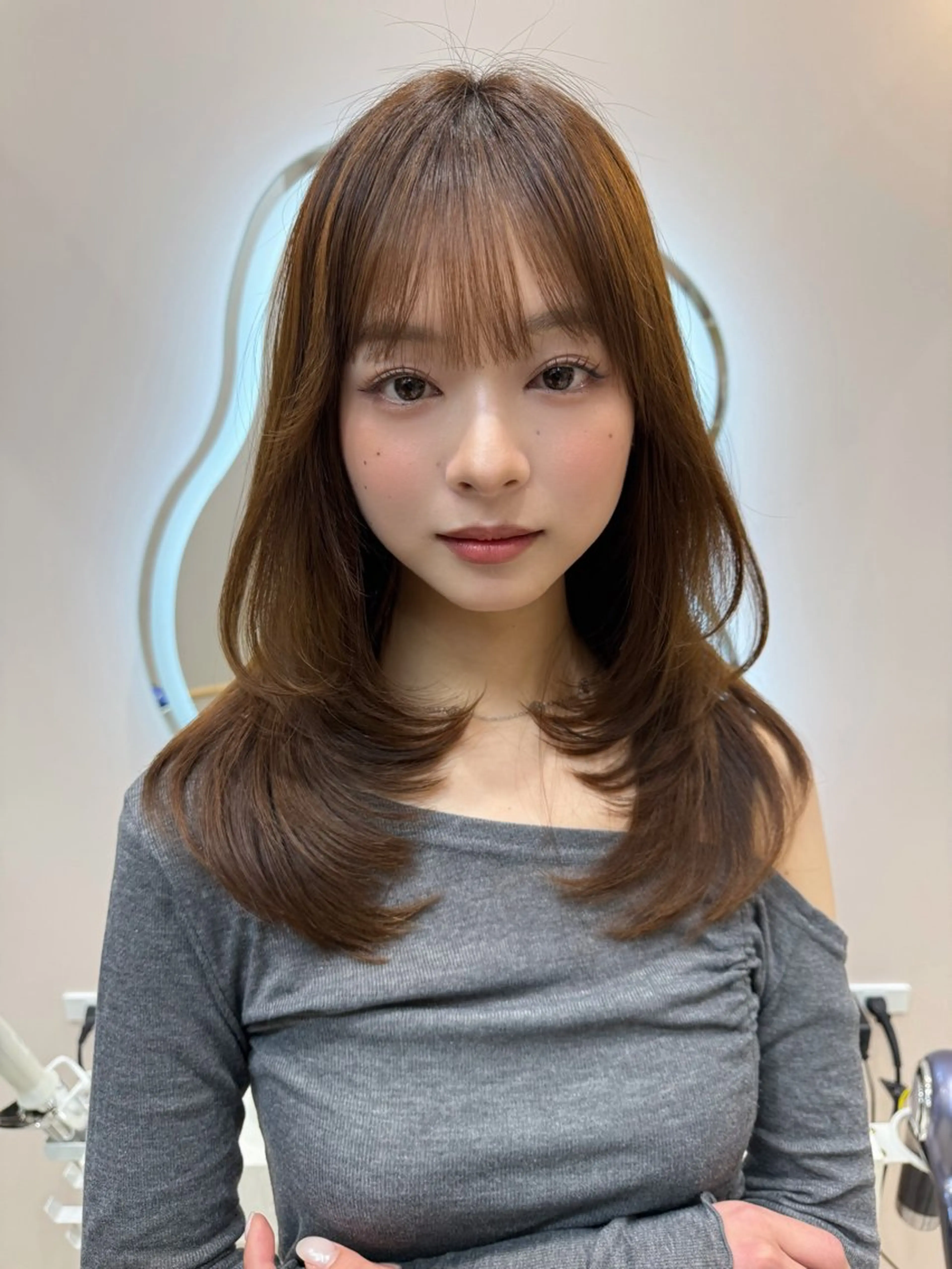 セミロング ハッシュカット カット トリートメント LOE所属・武山 滉平のヘアスタイル