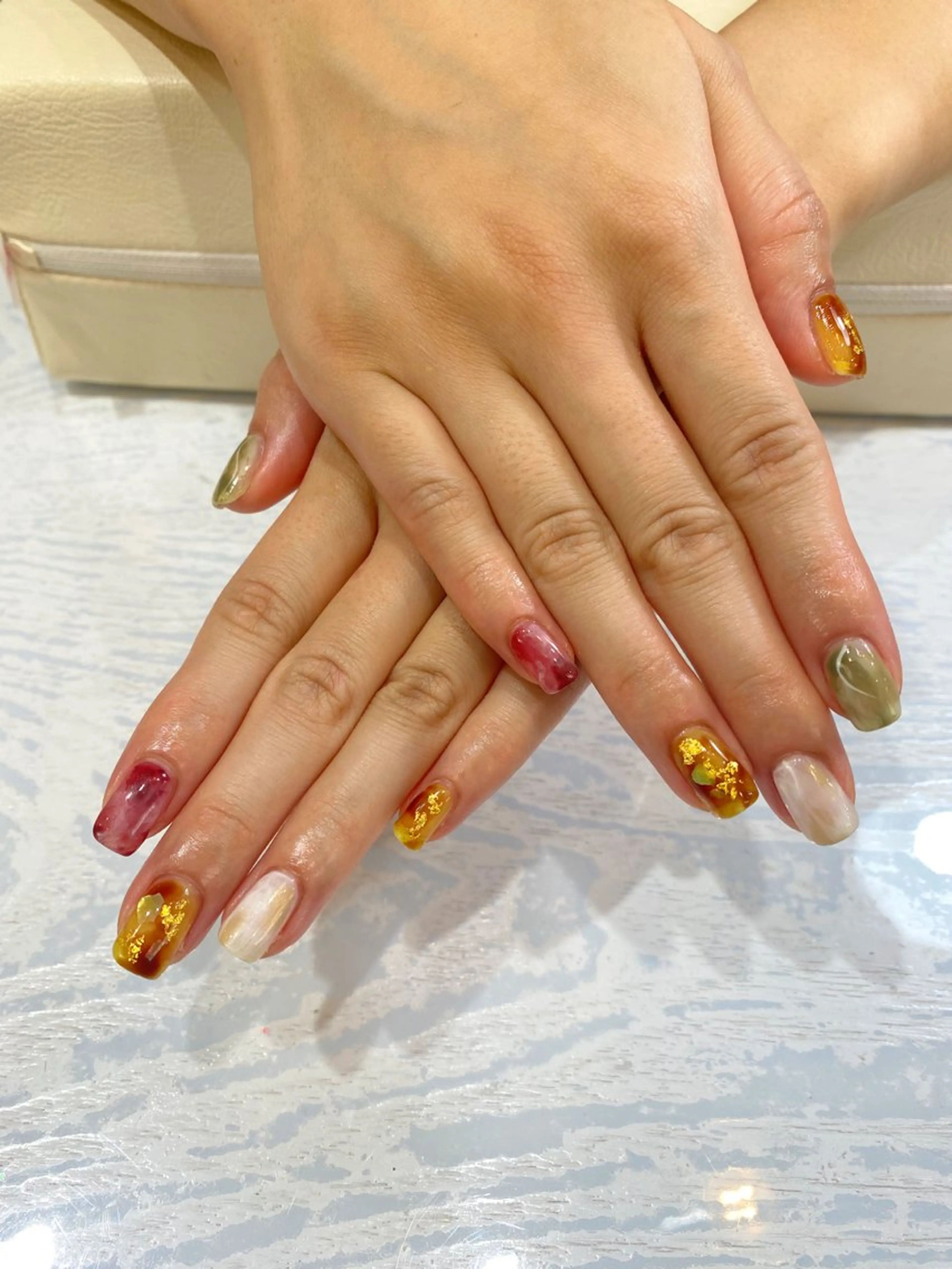 ネイル 持ち込み Nest 岩崎のネイルデザイン