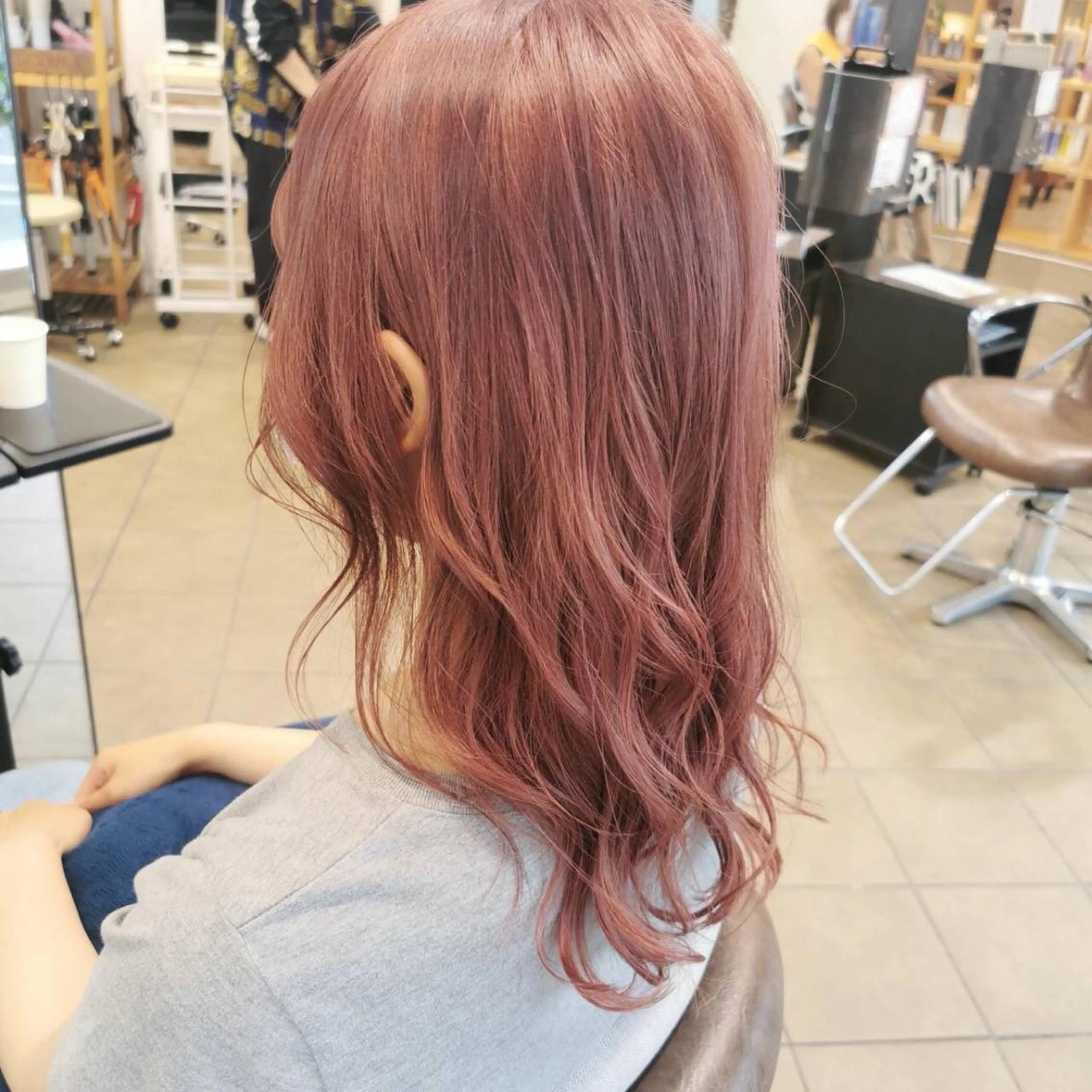 セミロング カラー ヘアアレンジ 艶髪カラー/髪質改善 兼折楓馬のヘアスタイル