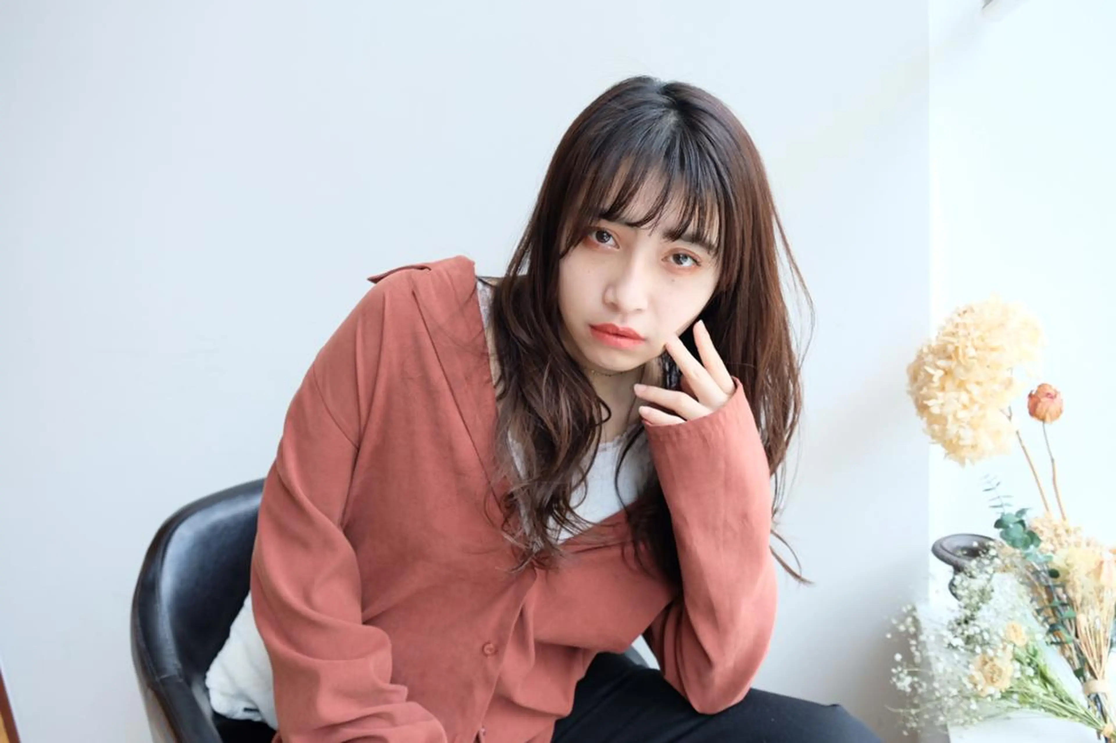 ロング カラー パーマ シースルーバング 大人お洒落女子❤︎ Ayakoのヘアスタイル