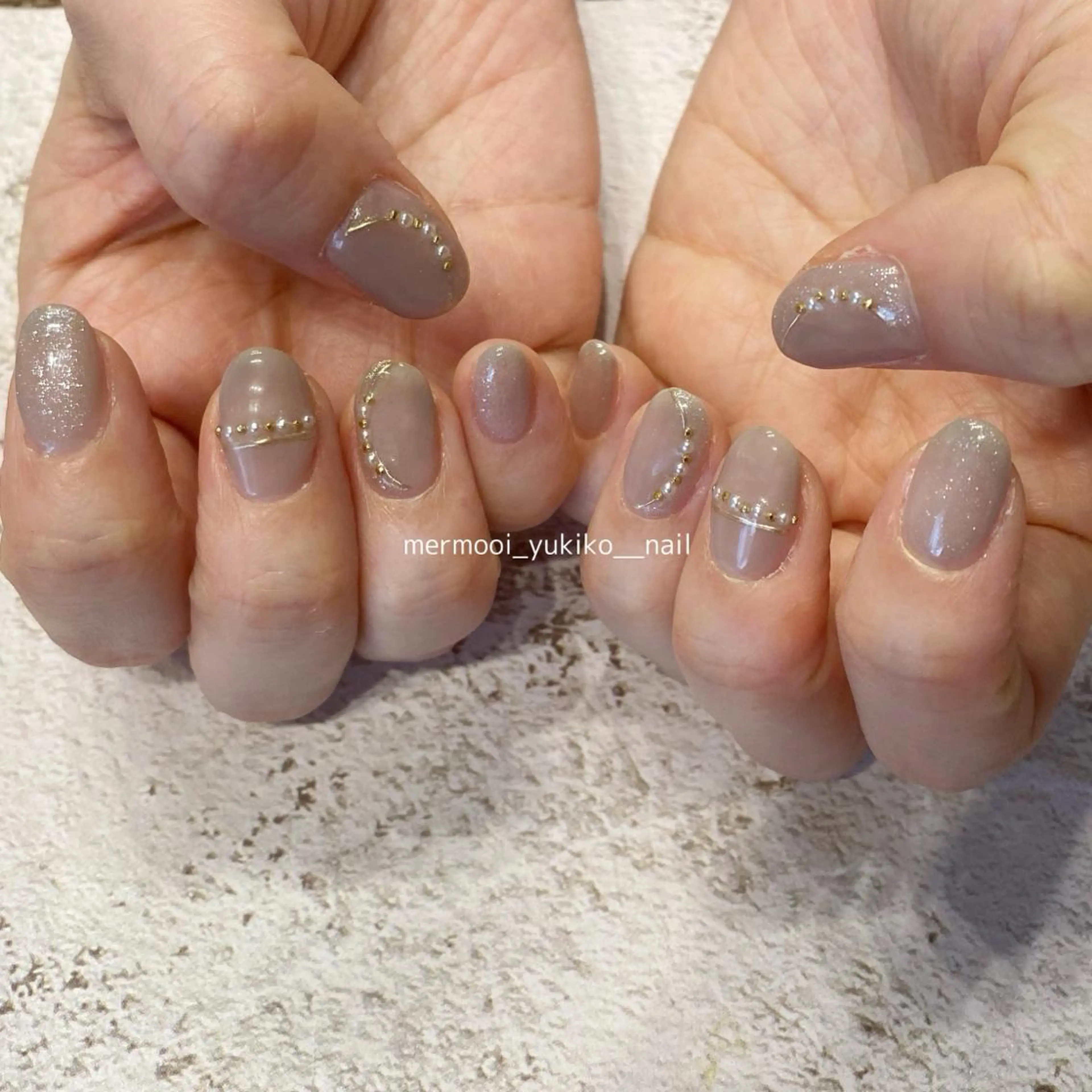 ネイル 韓国ネイル オフィスネイル シンプルネイル ネイルチップ ワンホンネイル ハンドネイル mermooi nailのネイルデザイン