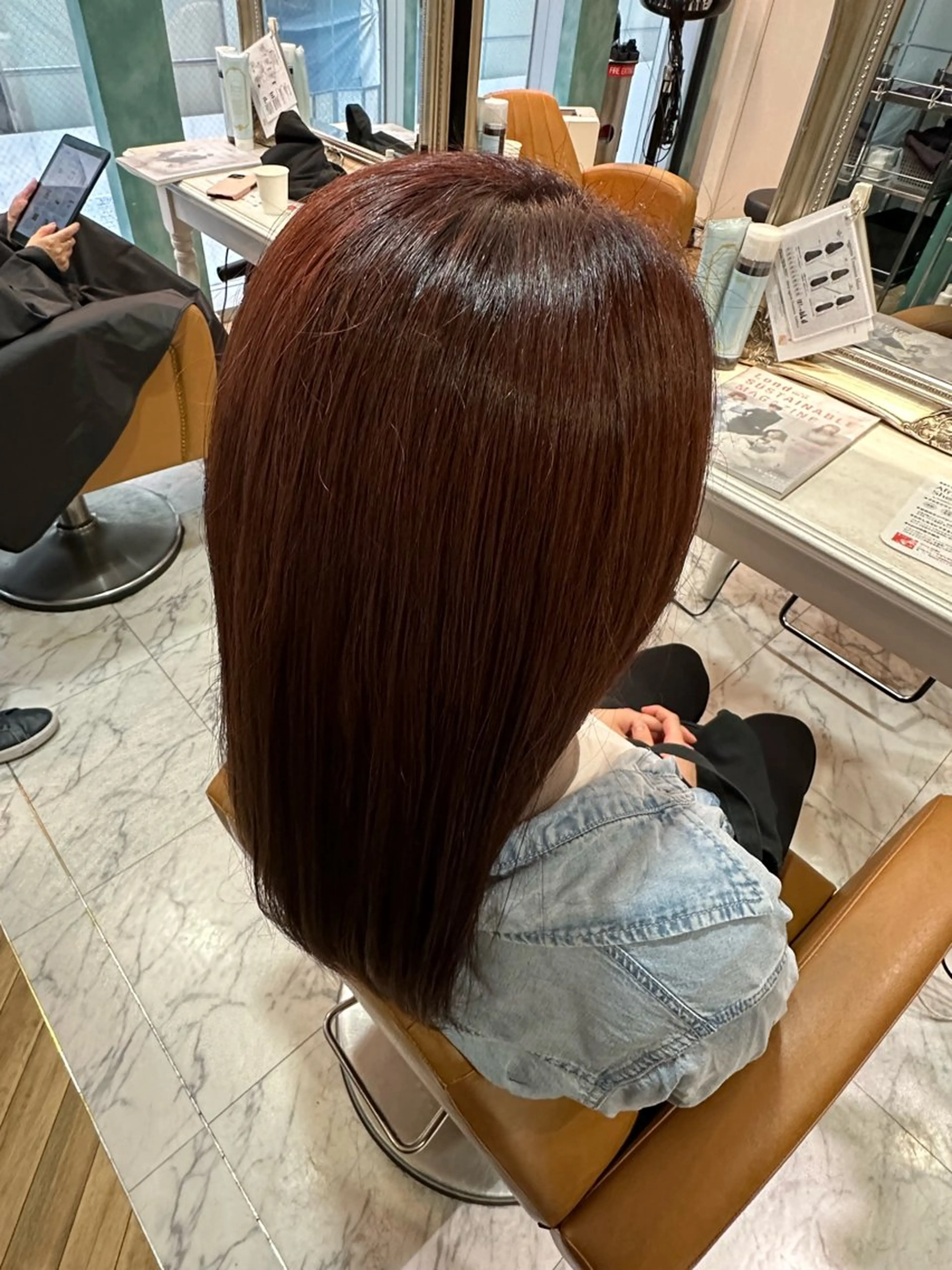 カラー ブラウンカラー ピンクカラー ヘアカラー Lond 銀座所属・レイヤー/韓国ヘア /ショート/銀座のヘアスタイル