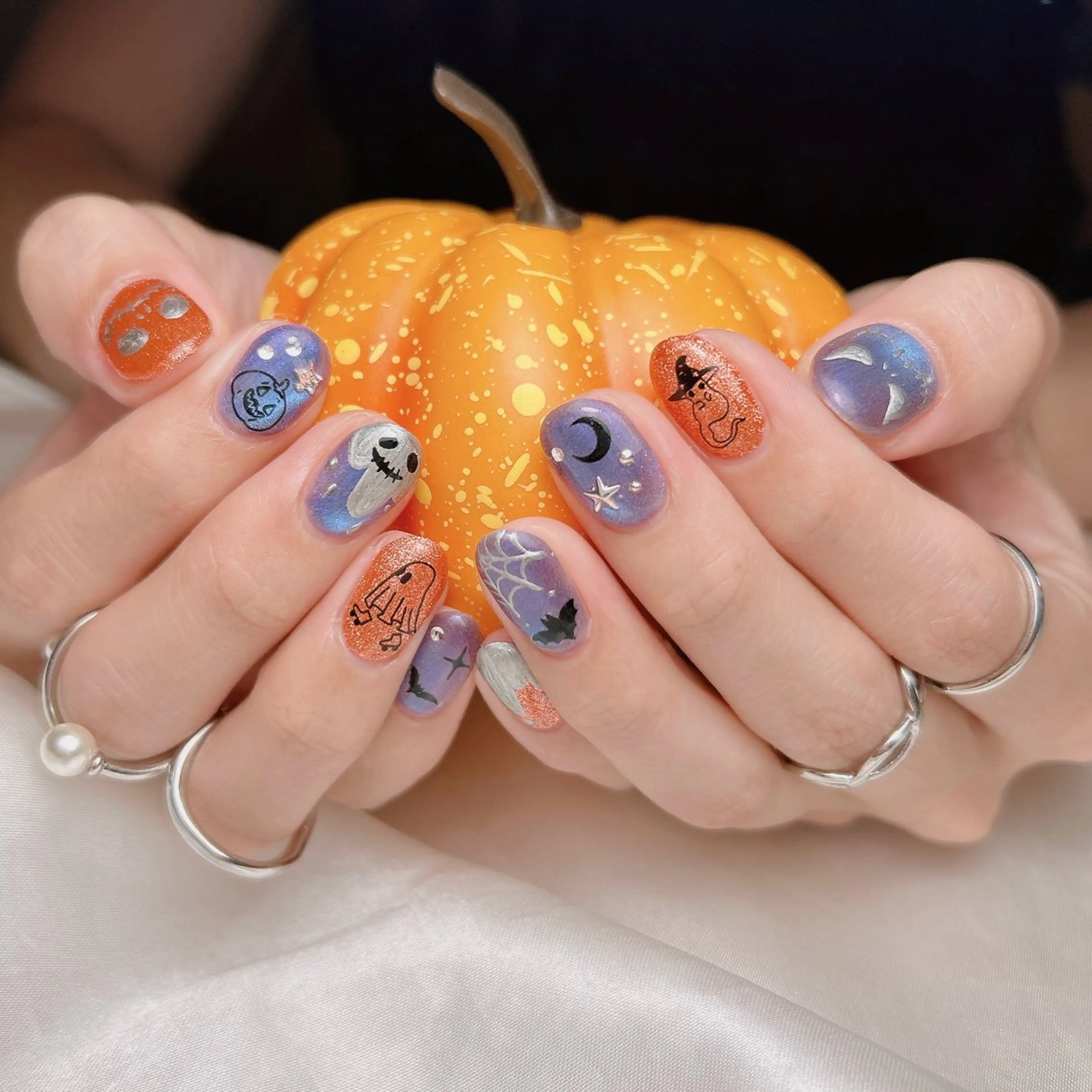 ネイル ハロウィン ハンドネイル junna 名古屋ネイリストのネイルデザイン