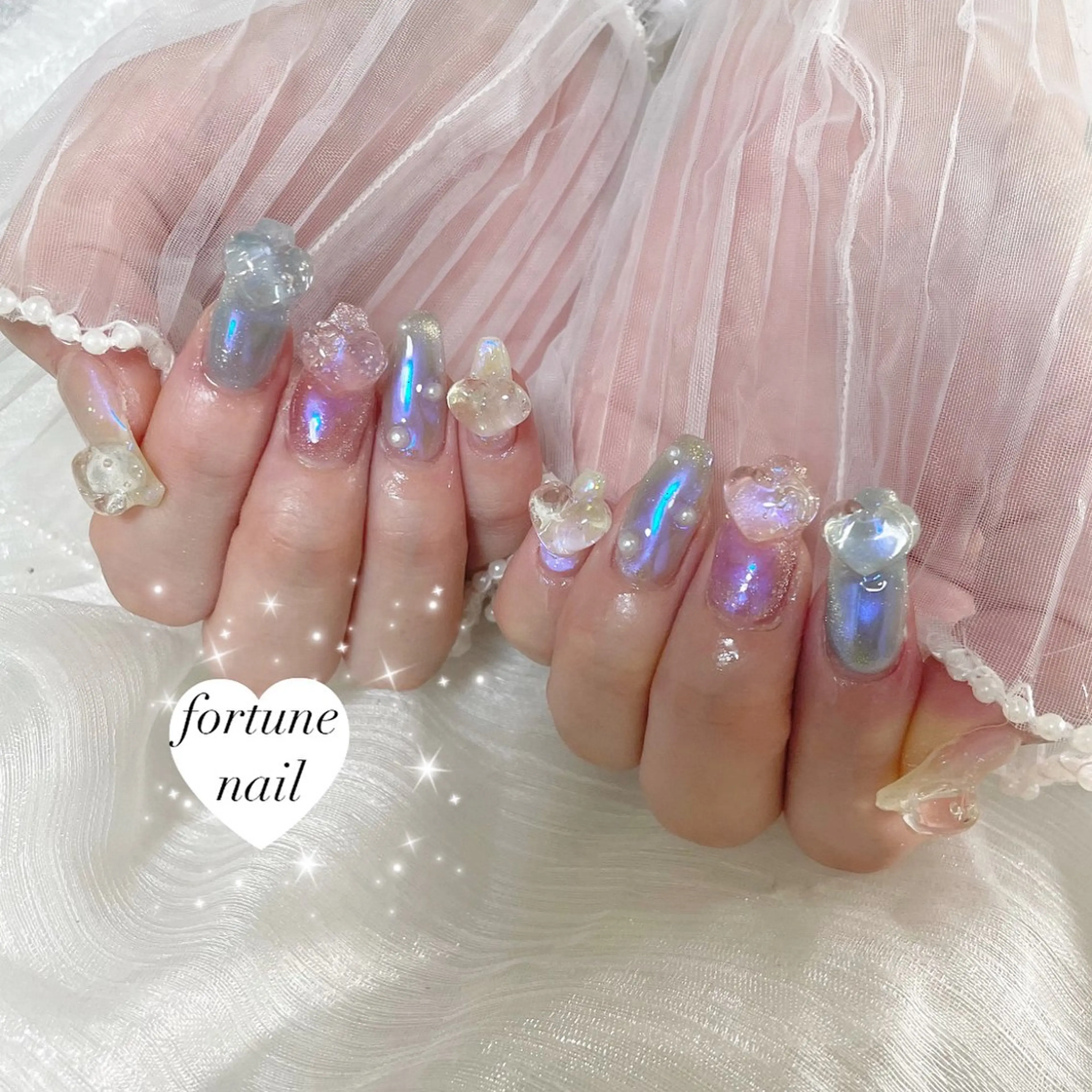 ネイル ハート ワンホンネイル 💎saori 💎のネイルデザイン