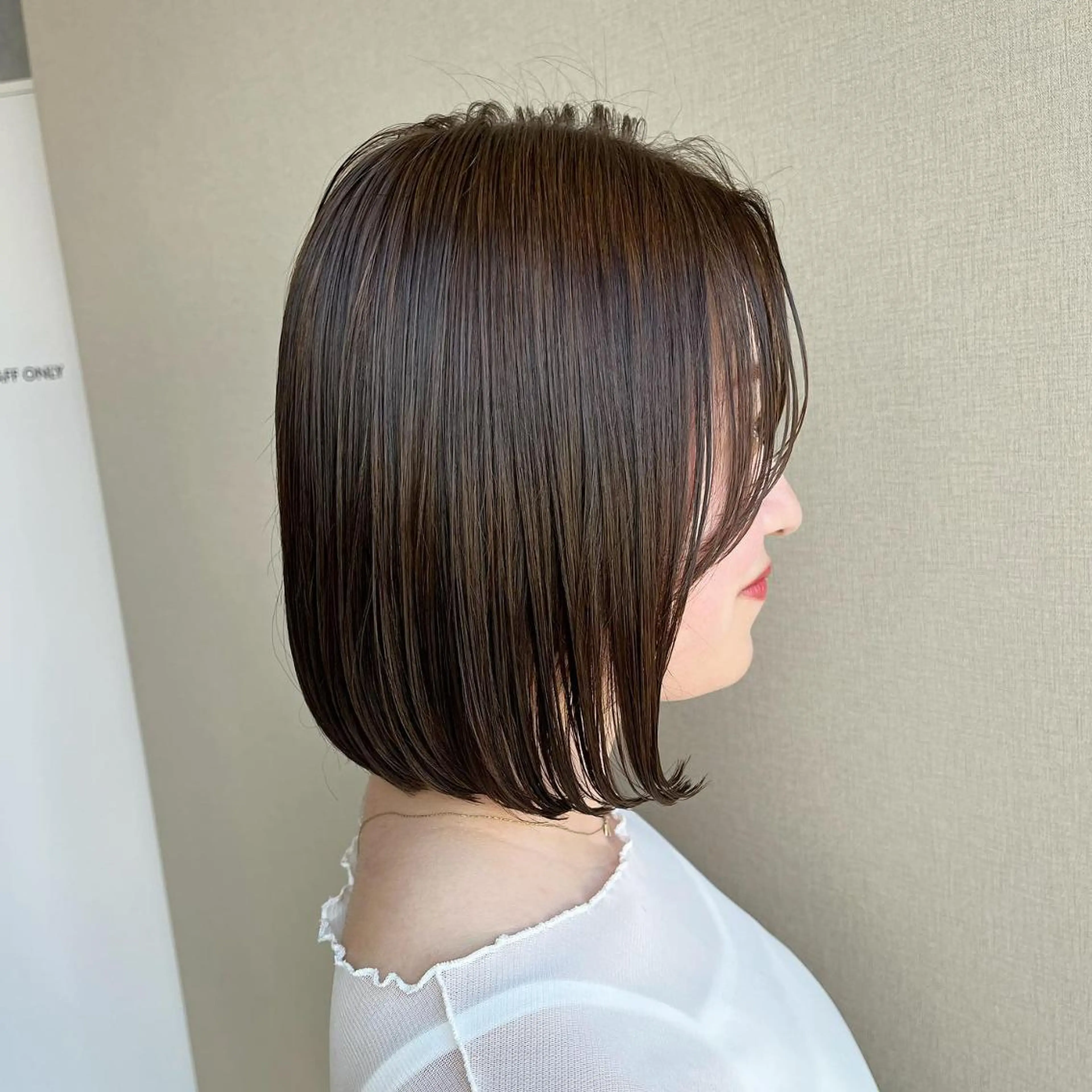 ミディアム カラー ナチュラル＊艶＊ 蒲生四丁目＊山保美月のヘアスタイル