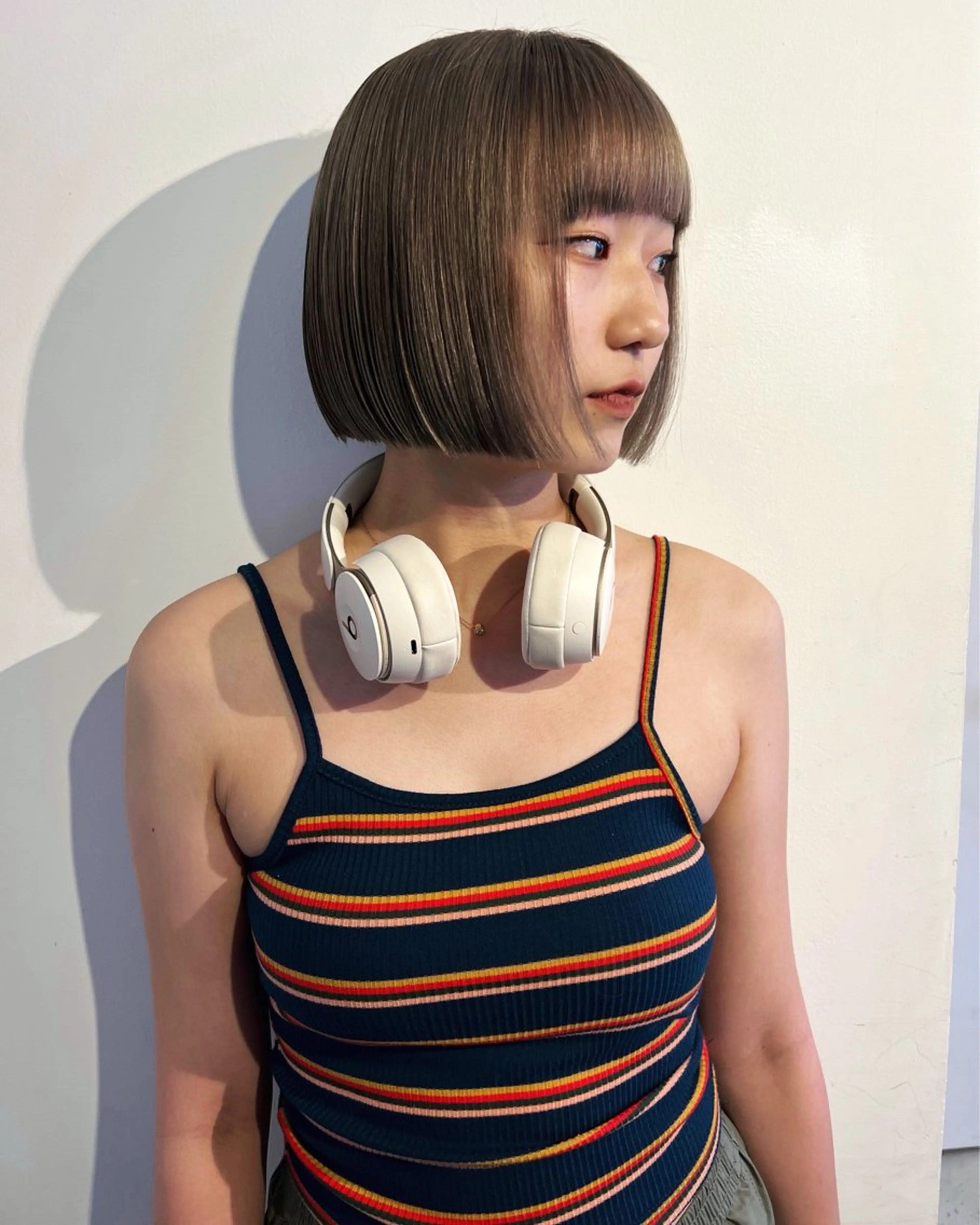 カラー ベージュカラー ボブ ボブ/透明感カラー Fukaのヘアスタイル