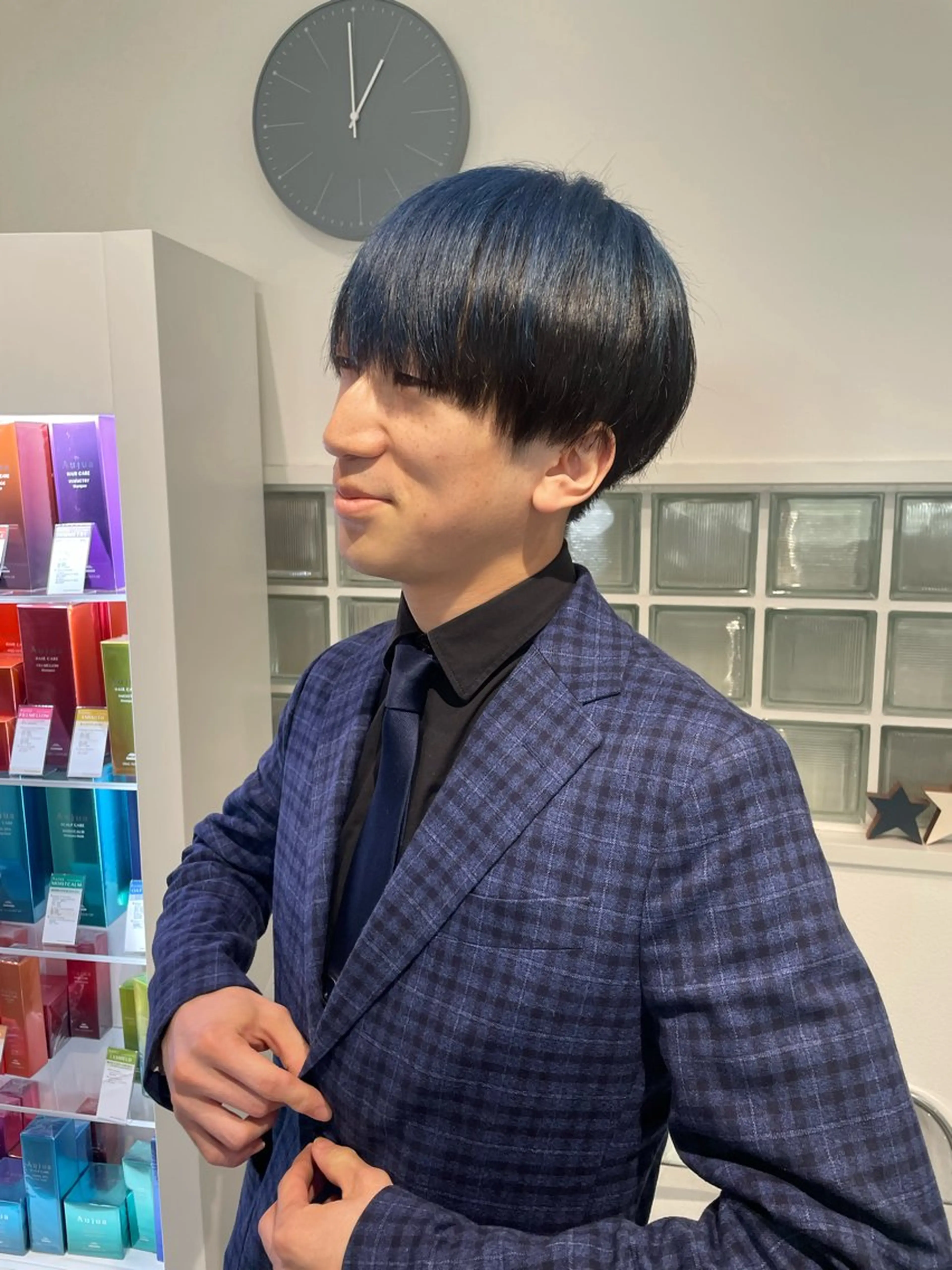 カラー メンズ 京都美容師 塩のヘアスタイル