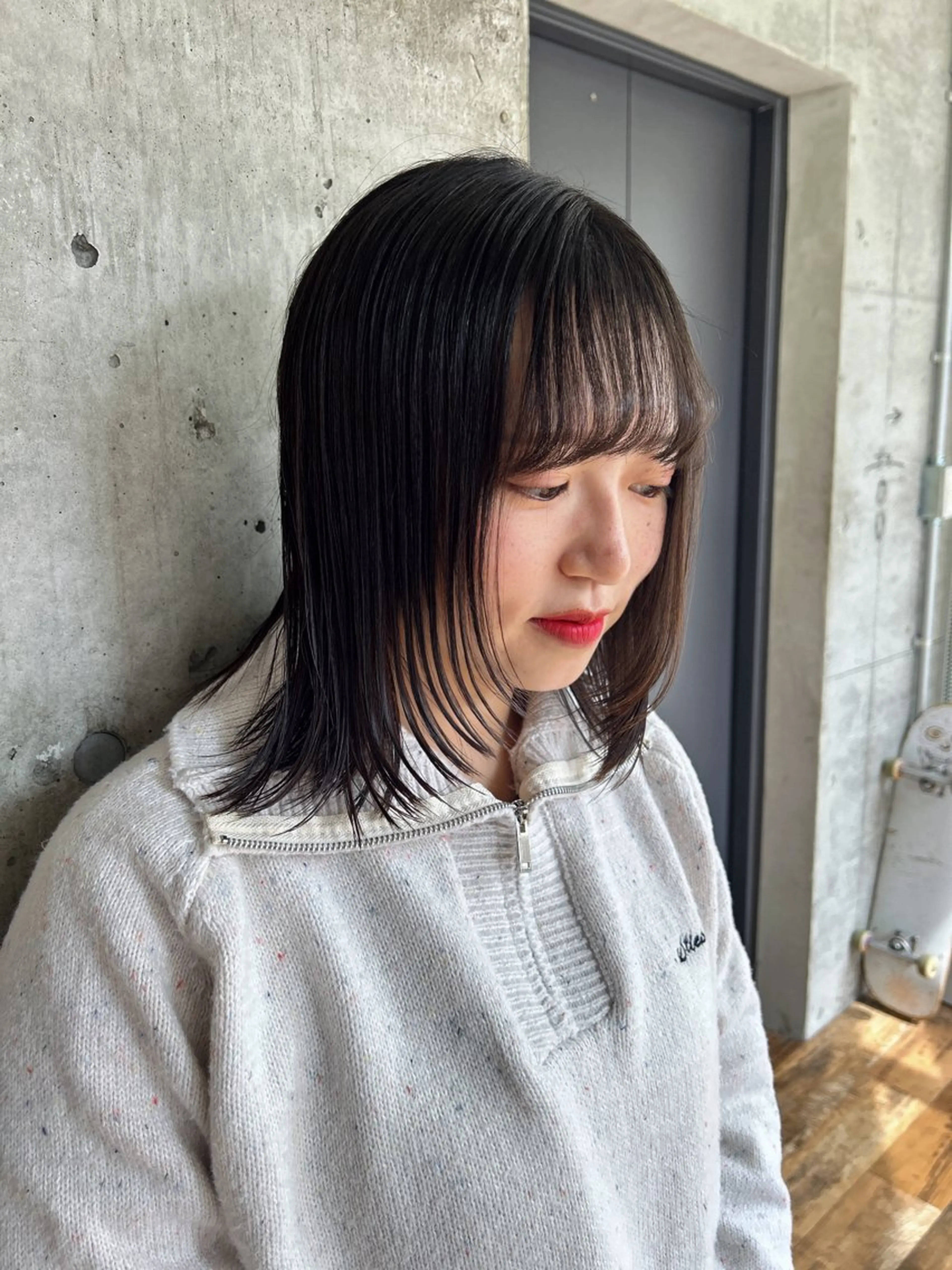 ミディアム カラー カット ヘアカラー トリートメント 🎨デザイン🥇 美髪・艶髪　日暮千敬のヘアスタイル