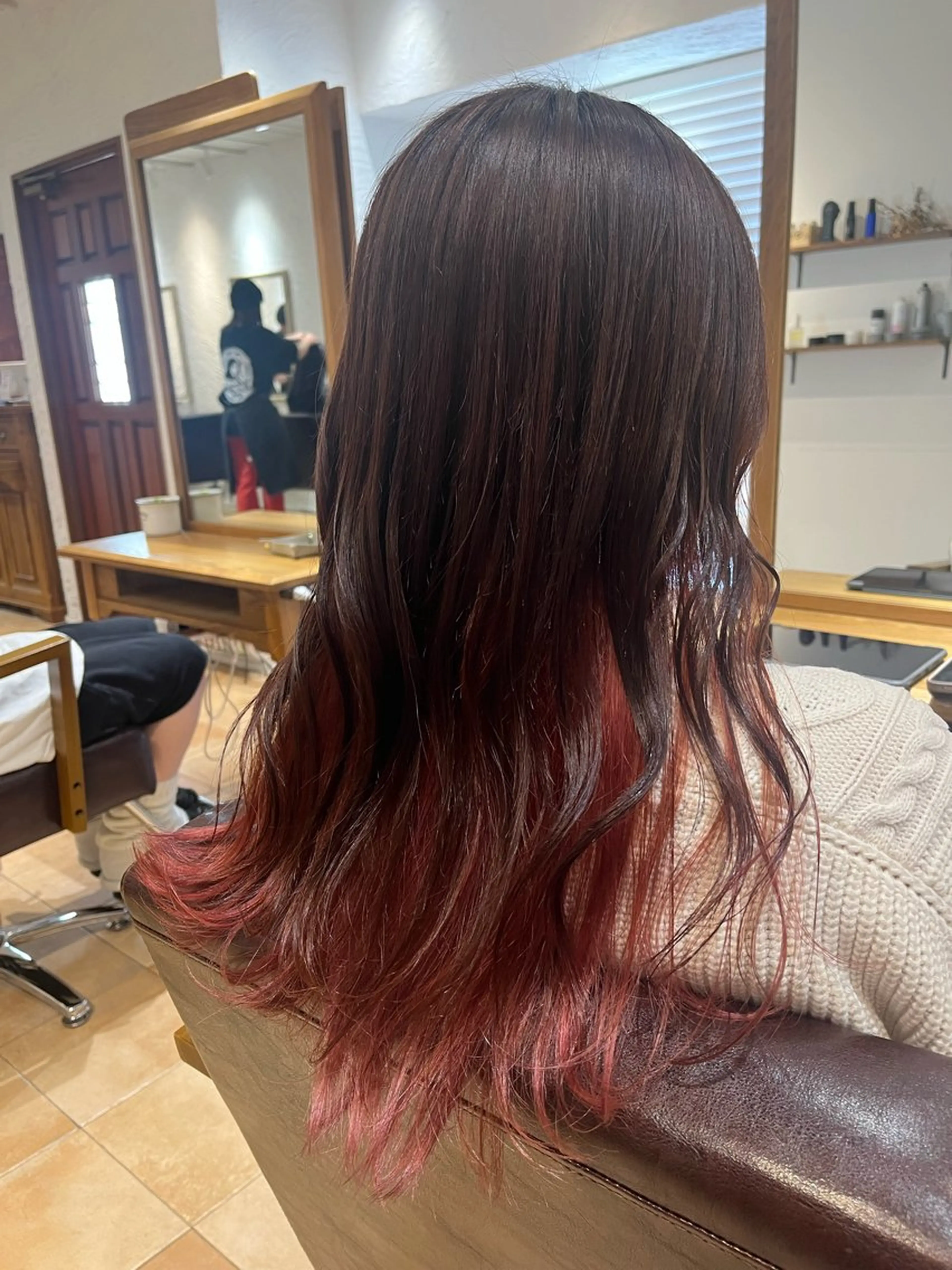 セミロング カラー ピンクカラー ヘアカラー 🌈透明感カラー🌈 🌟吉田祐介🌟のヘアスタイル