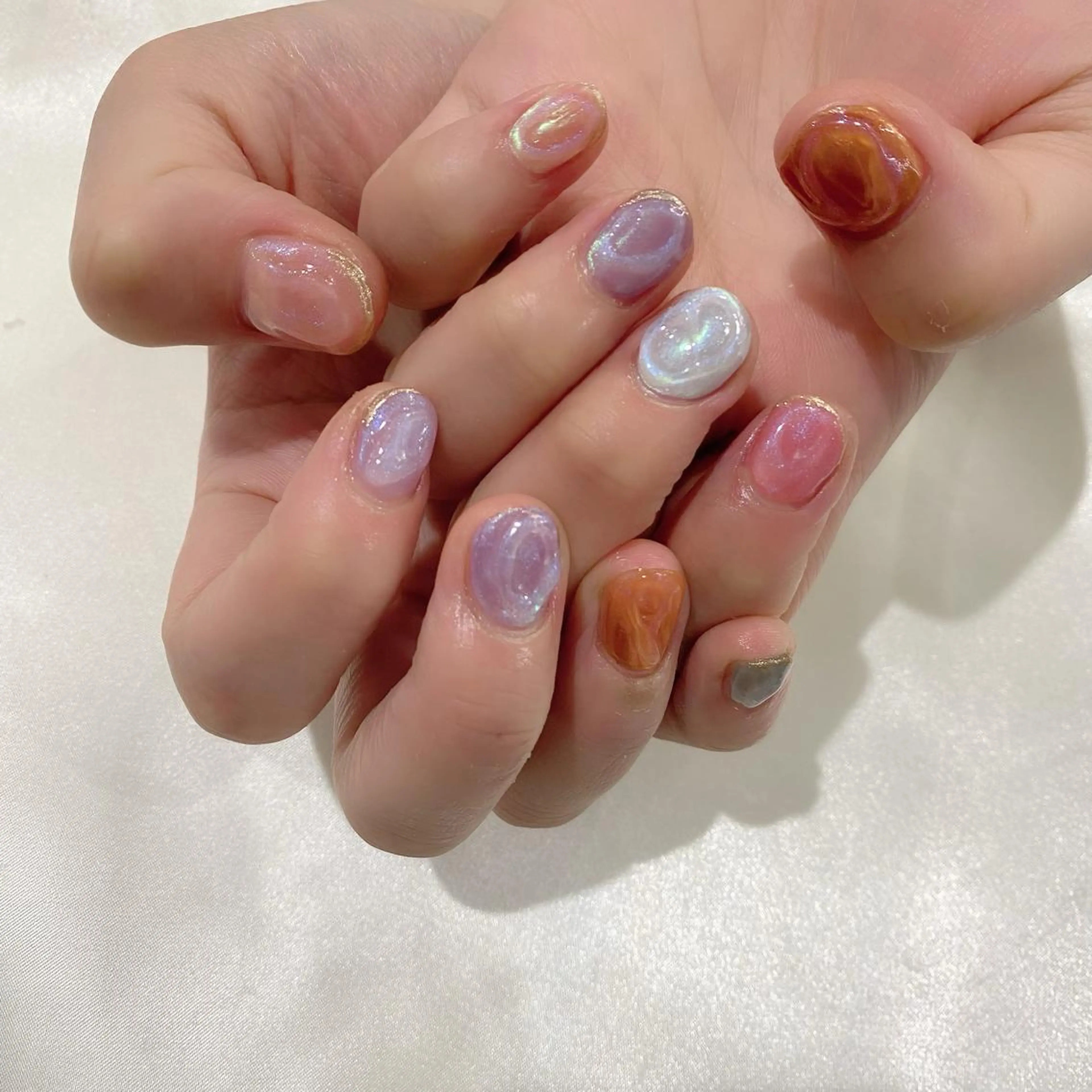 ネイル 氷ネイル・うるうるネイル 韓国ネイル ぷっくりネイル 夏ネイル Salon Ｋのネイルデザイン