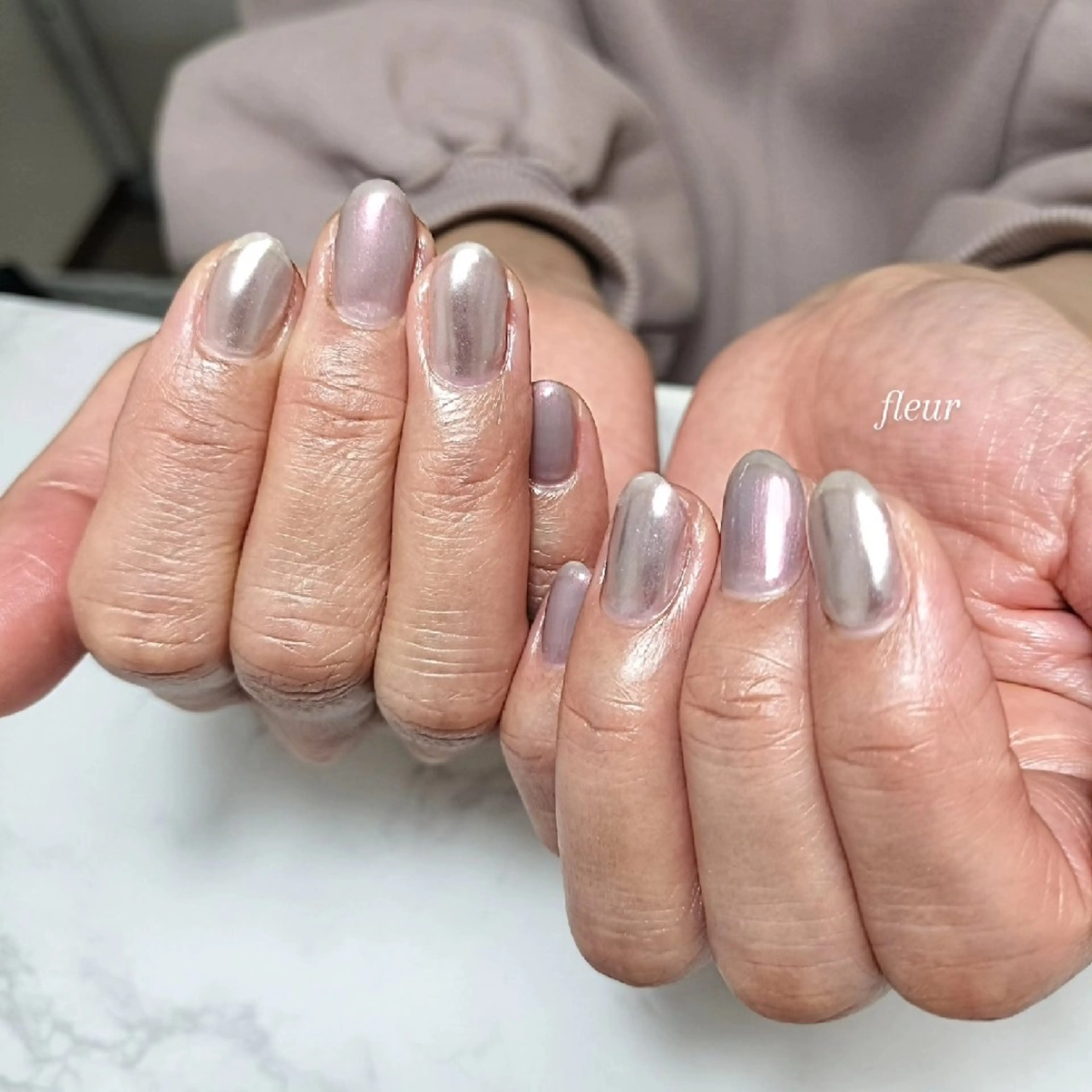 ネイル ミラーネイル シンプルネイル megumi. sのネイルデザイン
