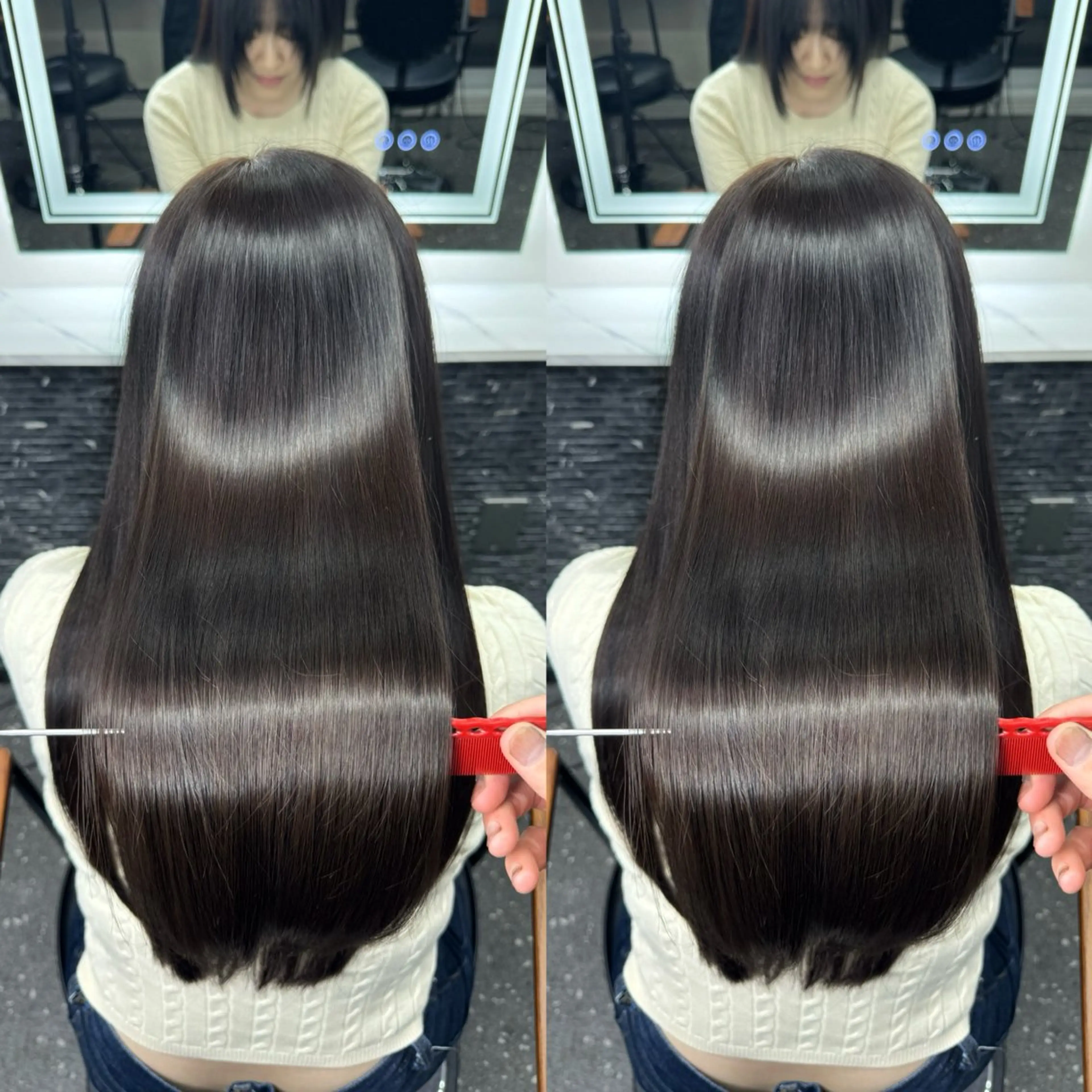 ロング カット ヘアカラー トリートメント 髪質改善女性支持率 Ｎｏ．1💍yasuのヘアスタイル
