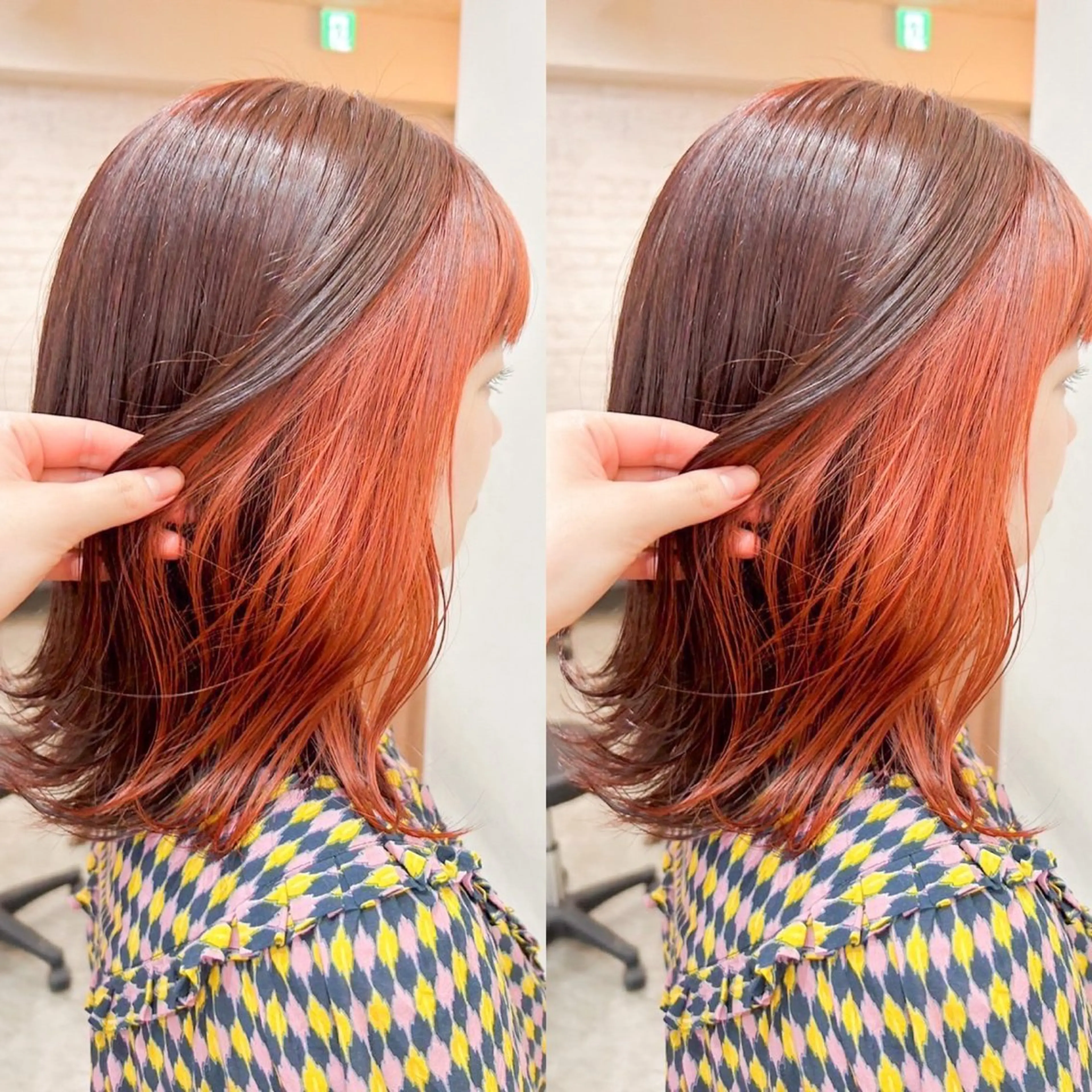 ミディアム カラー 無料ボブカットモデル 様募集中/あいらのヘアスタイル