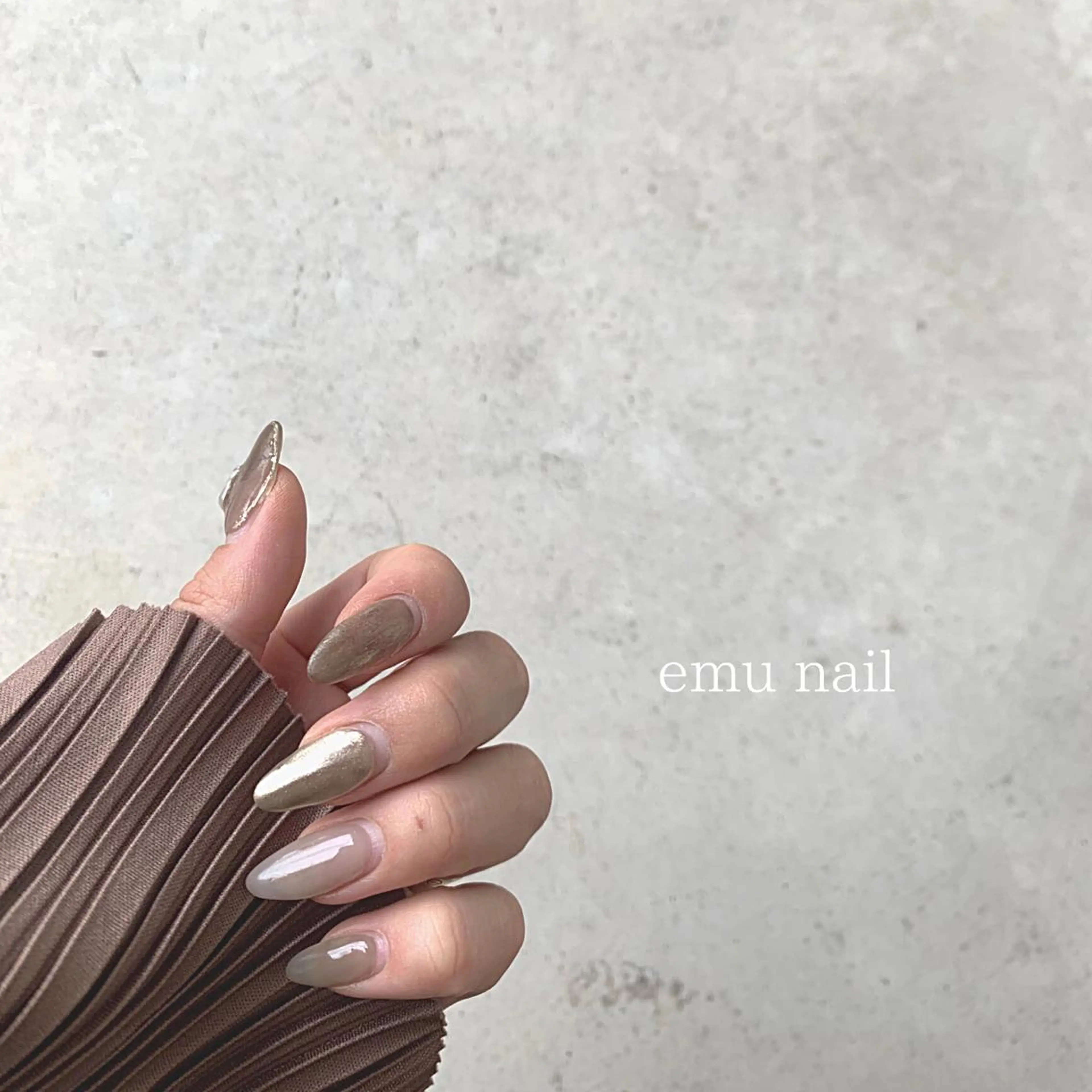 ネイル ワンカラーネイル emu nailのネイルデザイン