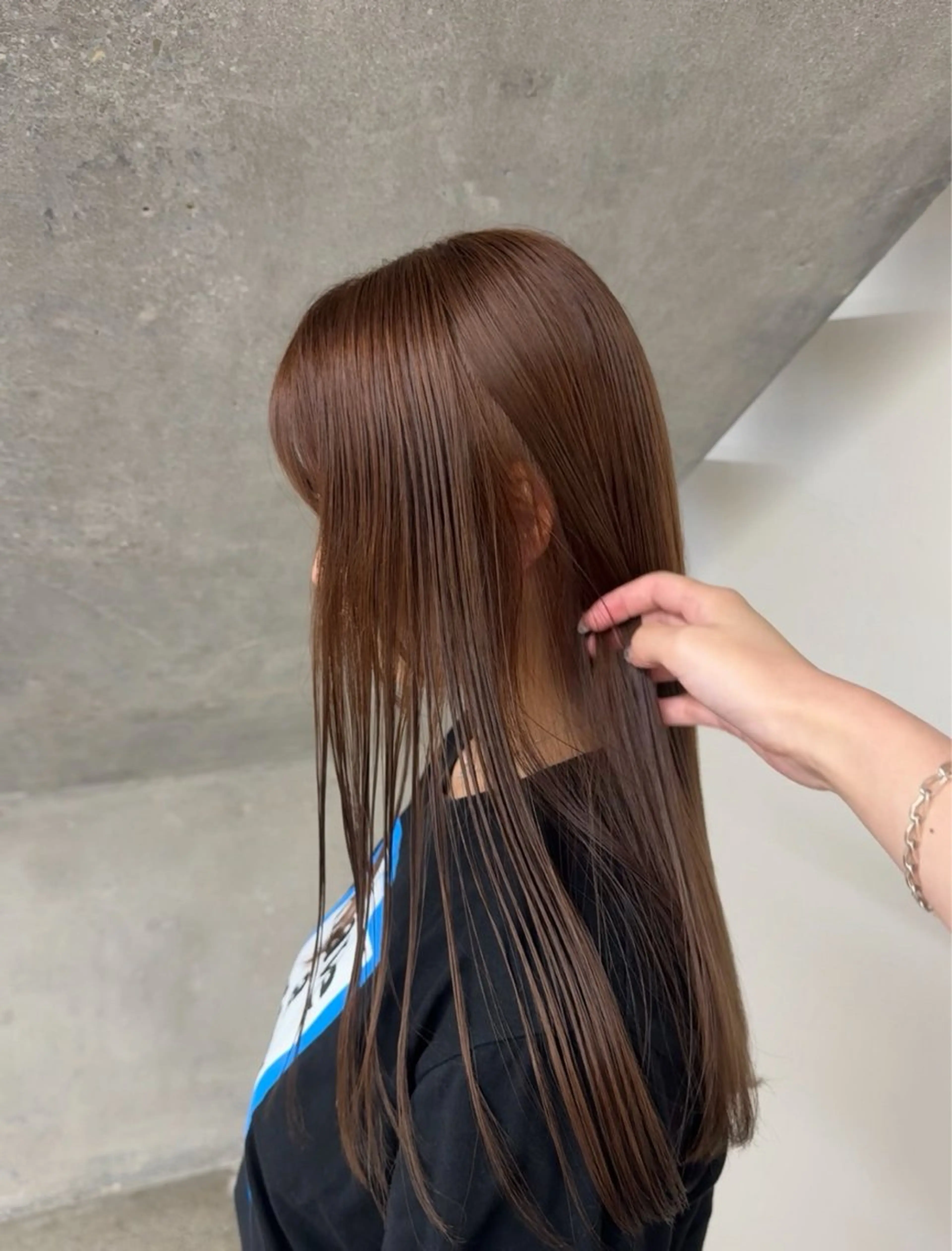 ロング カラー ブラウンカラー ヘアカラー ヴェリーテ所属・🩶仙台/ワンカラー /えれな🩶のヘアスタイル