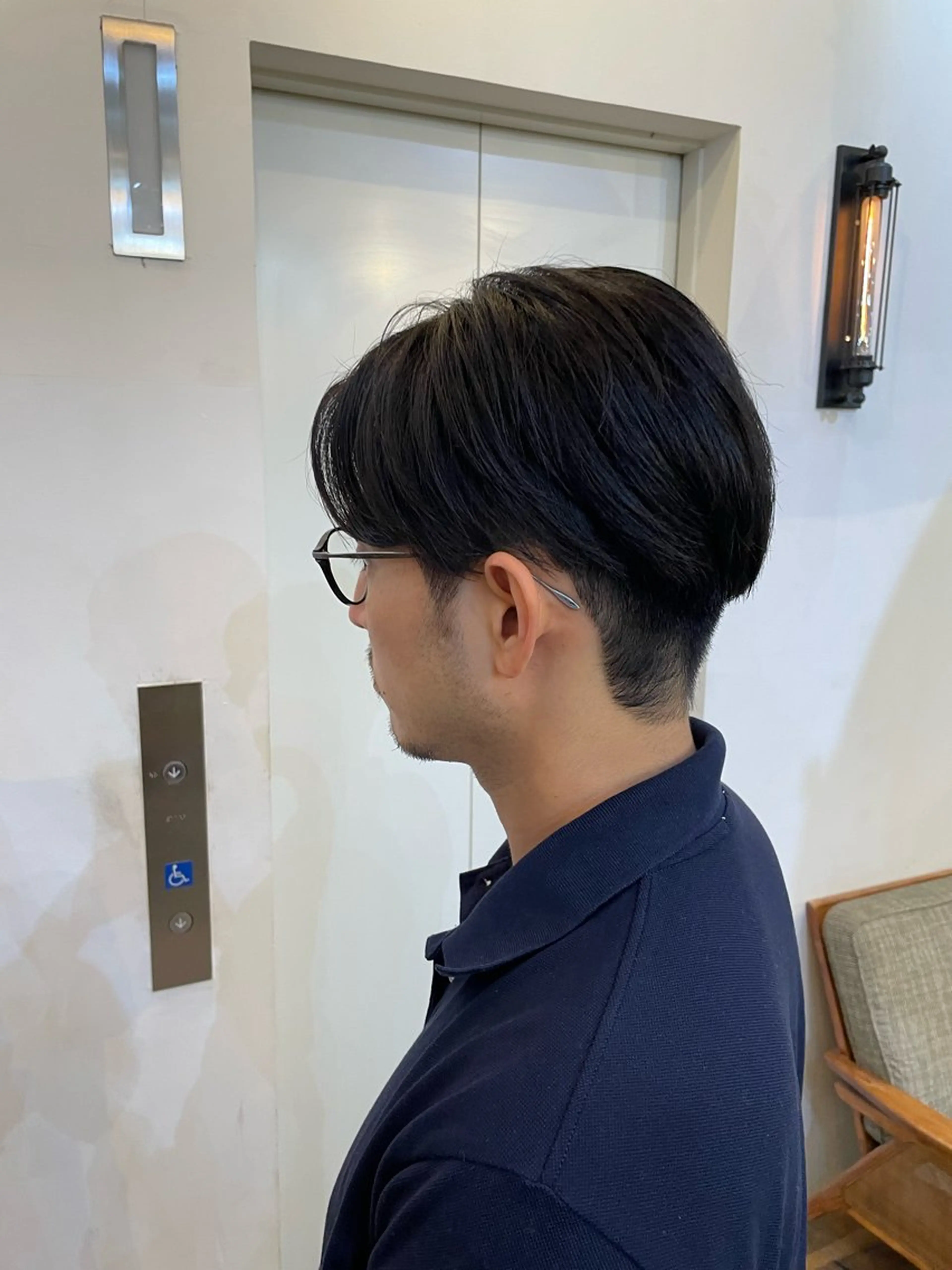 メンズ センターパート 刈り上げ カット トリートメント 似合わせカット‪// 鶴我万唯華のヘアスタイル