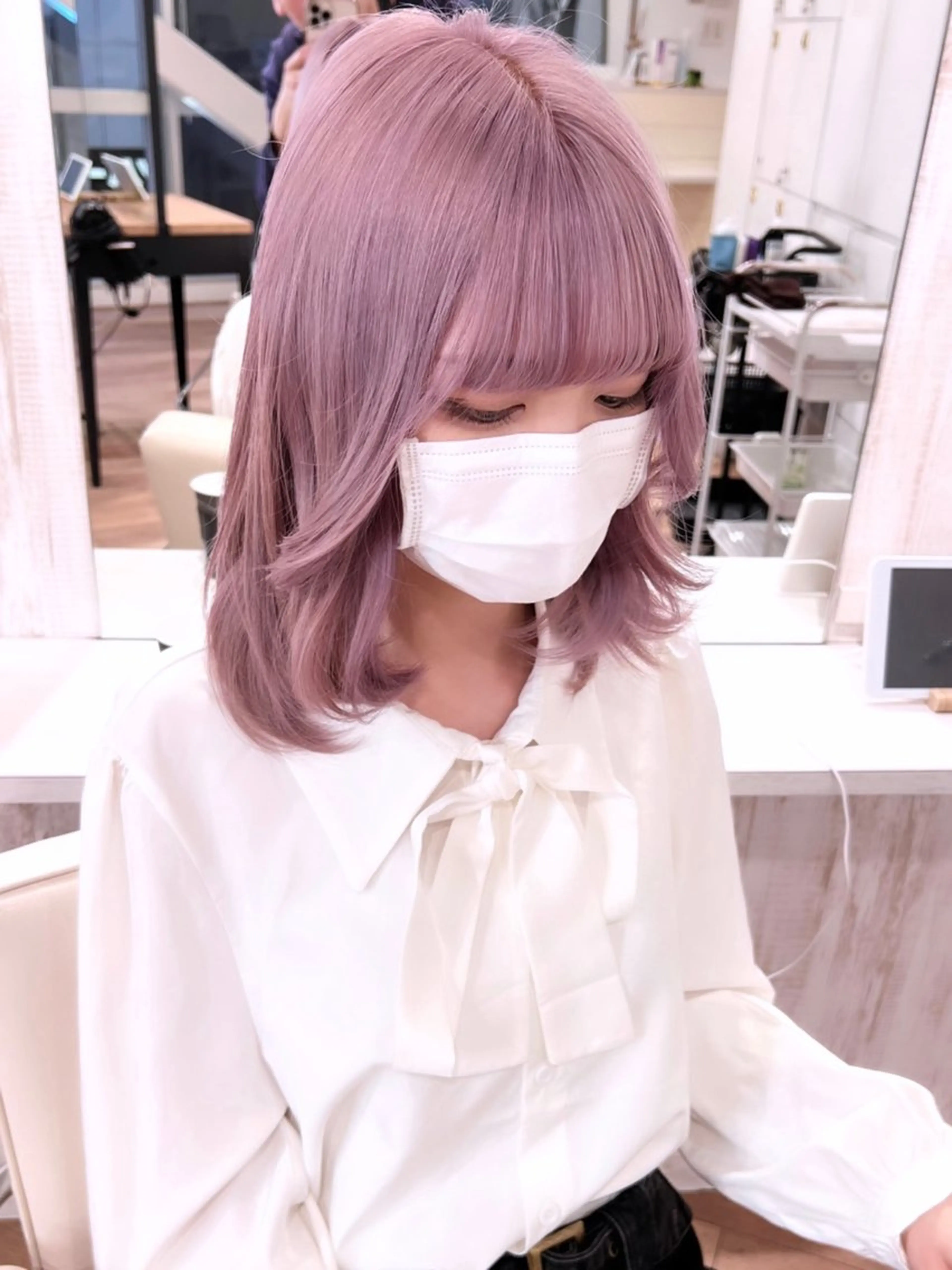 ロング カラー バレイヤージュ ベージュカラー ブリーチ ケアブリーチ ダブルカラー カット トリートメント 艶カラー/髪質改善/ 縮毛矯正/池袋/千葉のヘアスタイル