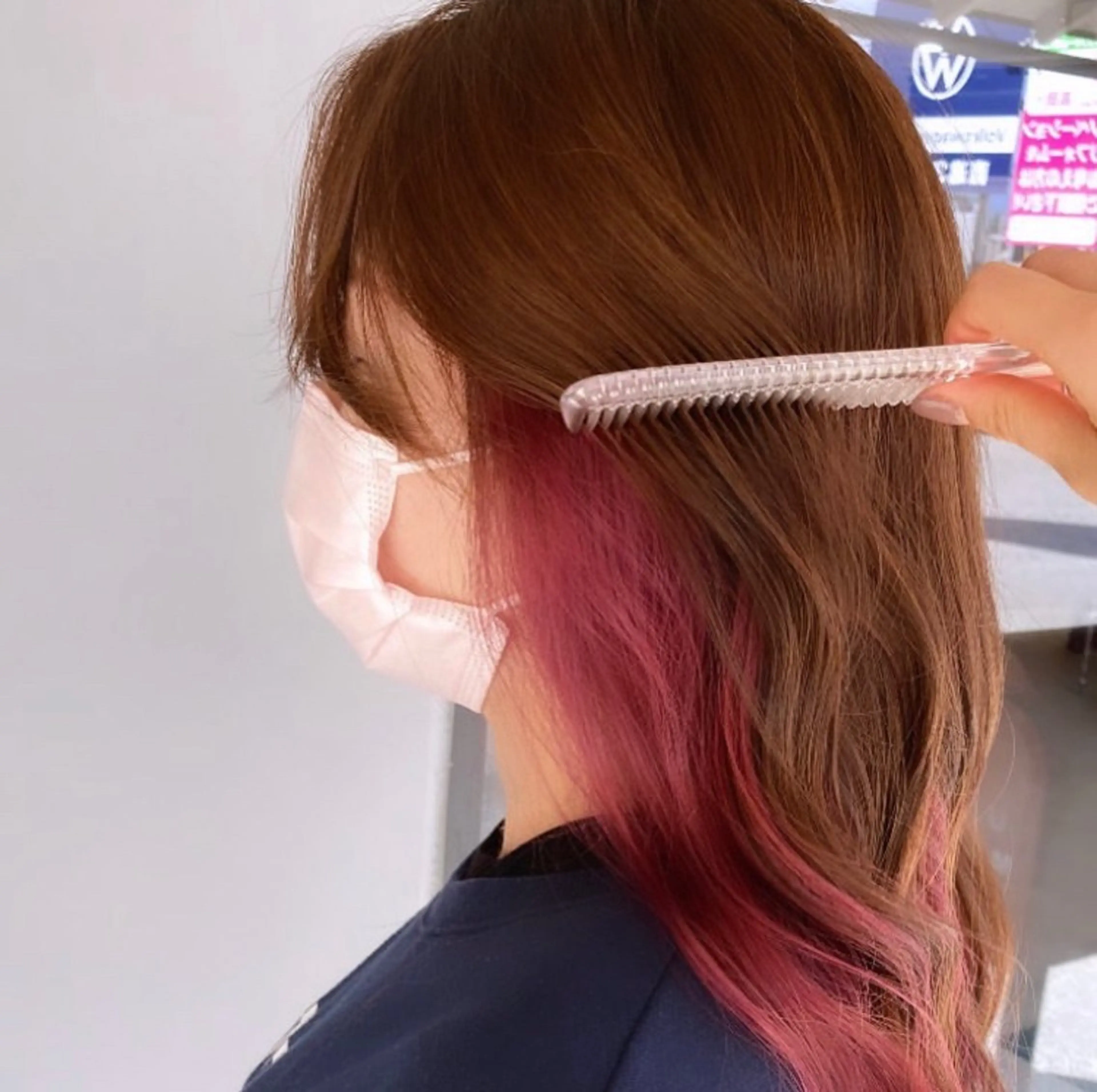 ロング カラー ブリーチ ブリーチなしカラー ロング ヘアカラー 海琉/ハイトーン/ 透明感カラー💛のヘアスタイル