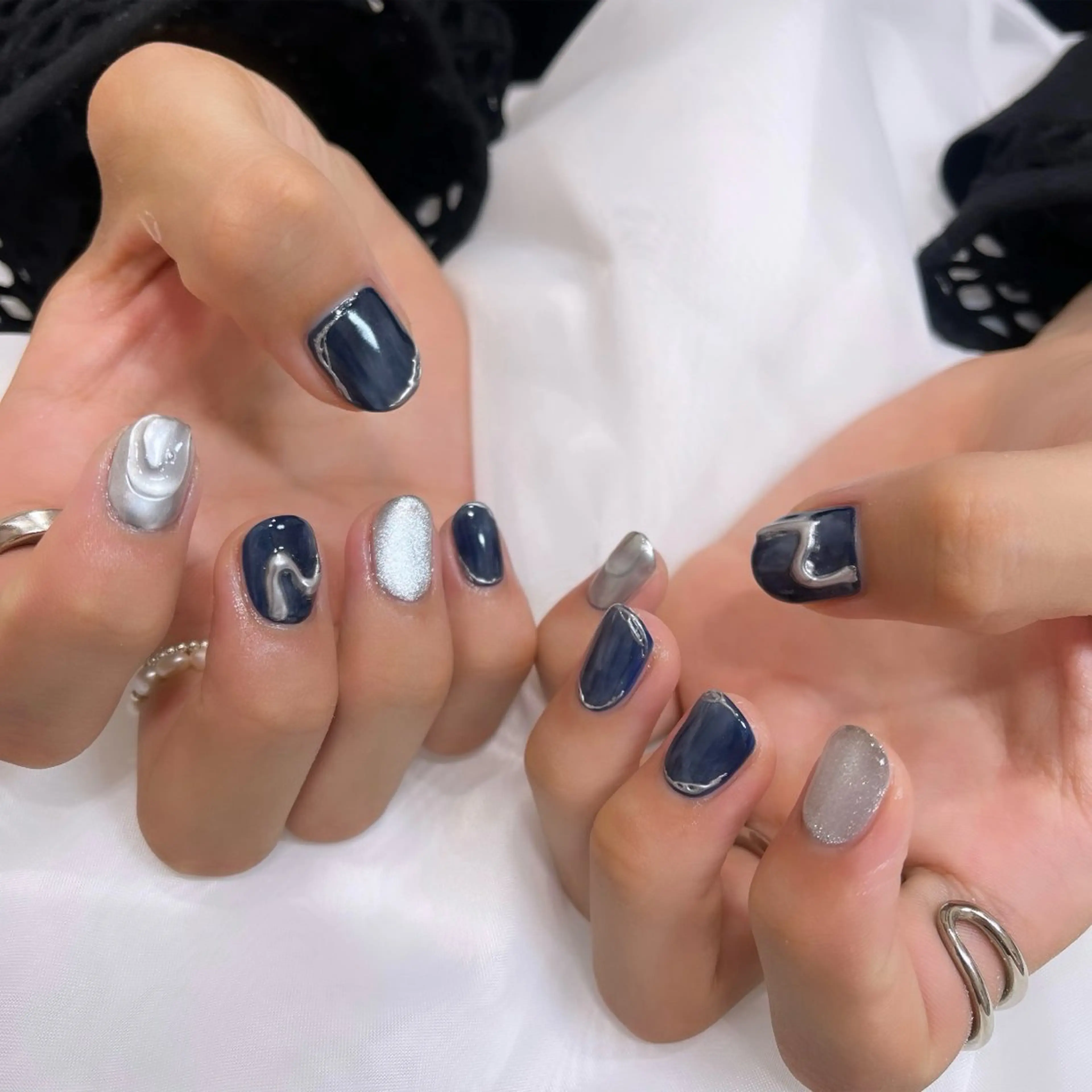 メンズ ネイル ハンドネイル Agulil Hazukiのネイルデザイン